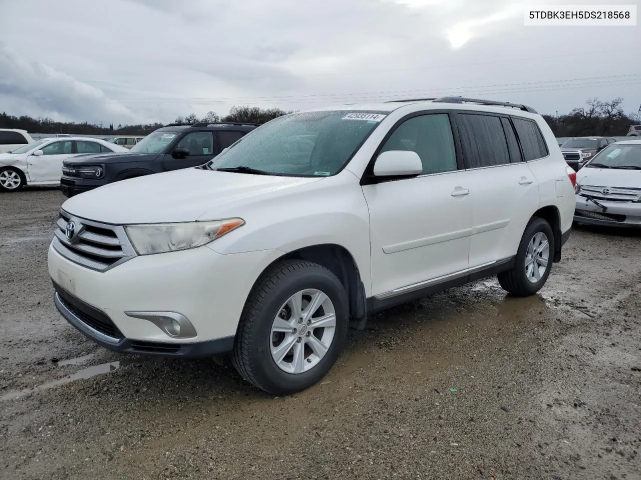 2013 Toyota Highlander Base VIN: 5TDBK3EH5DS218568 Lot: 42935114