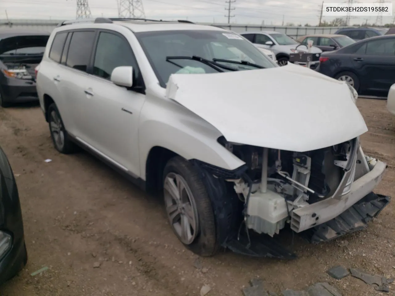 5TDDK3EH2DS195582 2013 Toyota Highlander Limited