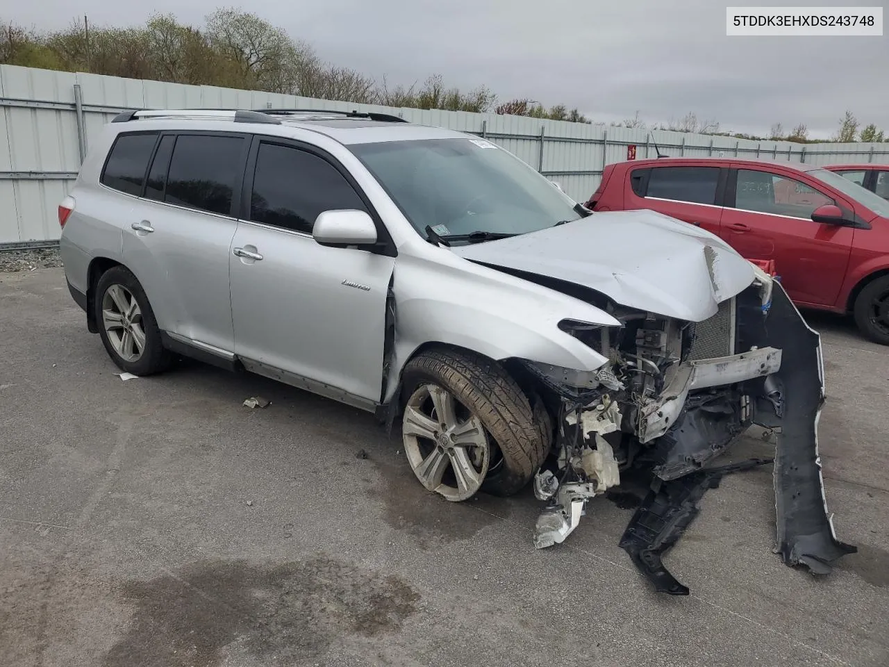 2013 Toyota Highlander Limited VIN: 5TDDK3EHXDS243748 Lot: 53438774