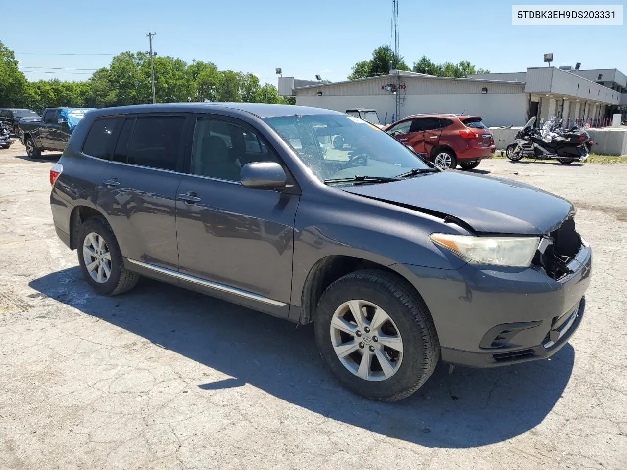 2013 Toyota Highlander Base VIN: 5TDBK3EH9DS203331 Lot: 59045844