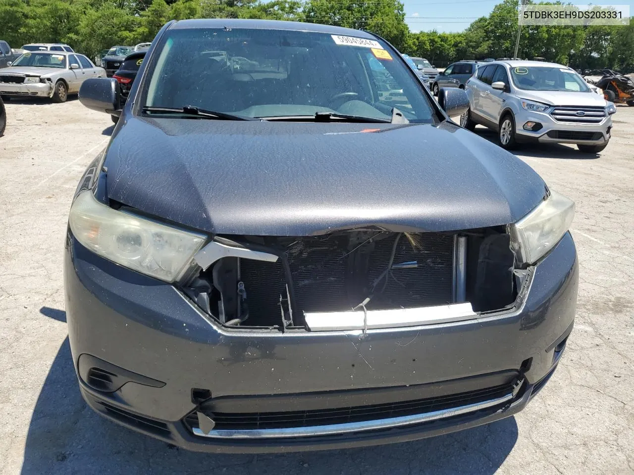 2013 Toyota Highlander Base VIN: 5TDBK3EH9DS203331 Lot: 59045844