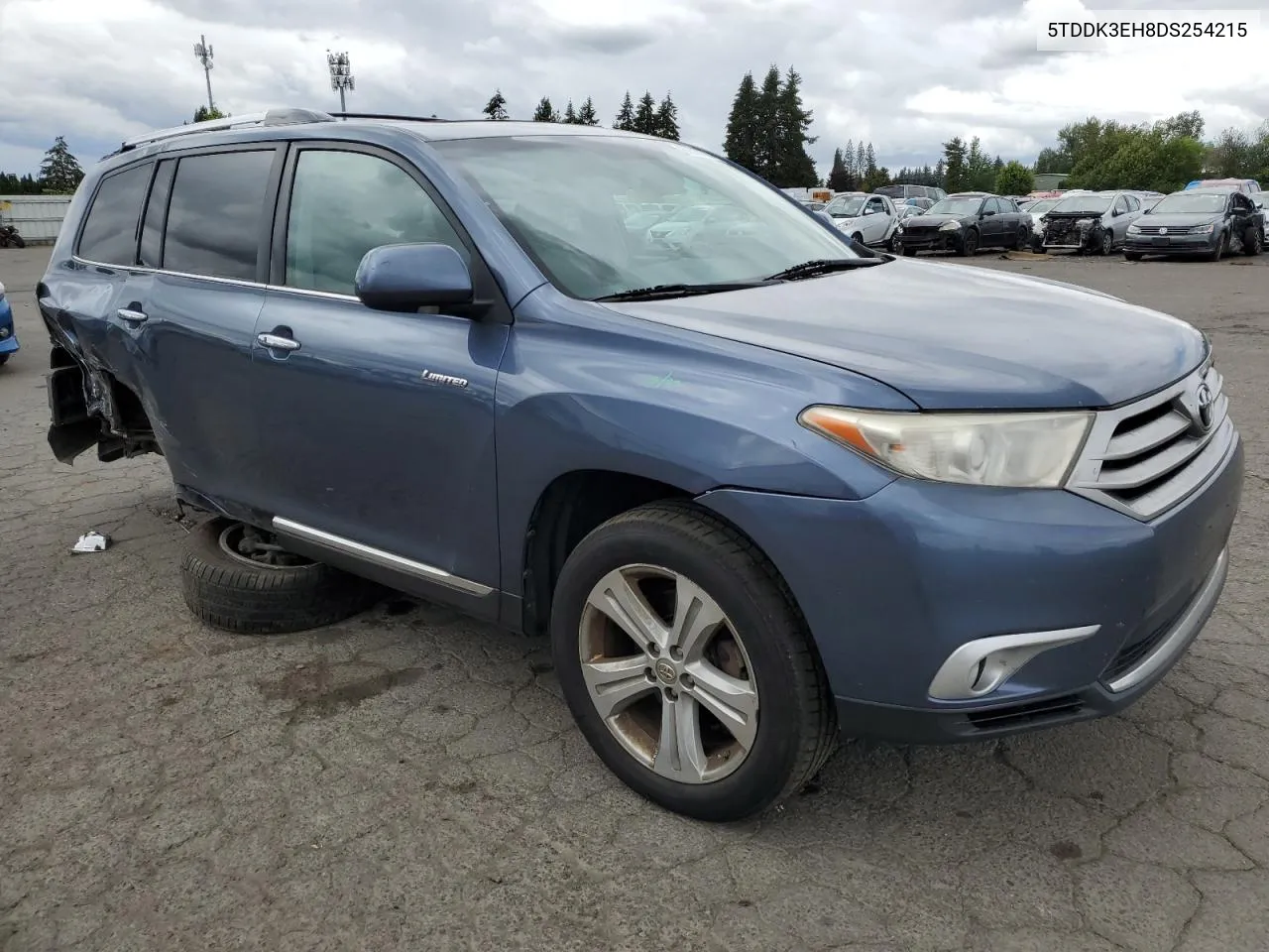 2013 Toyota Highlander Limited VIN: 5TDDK3EH8DS254215 Lot: 60528654