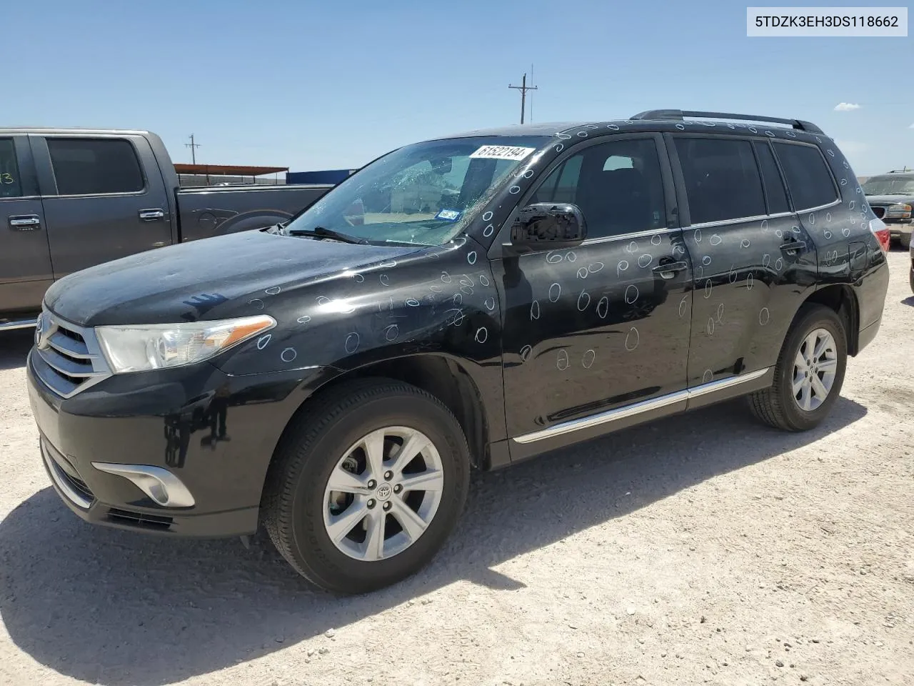 5TDZK3EH3DS118662 2013 Toyota Highlander Base