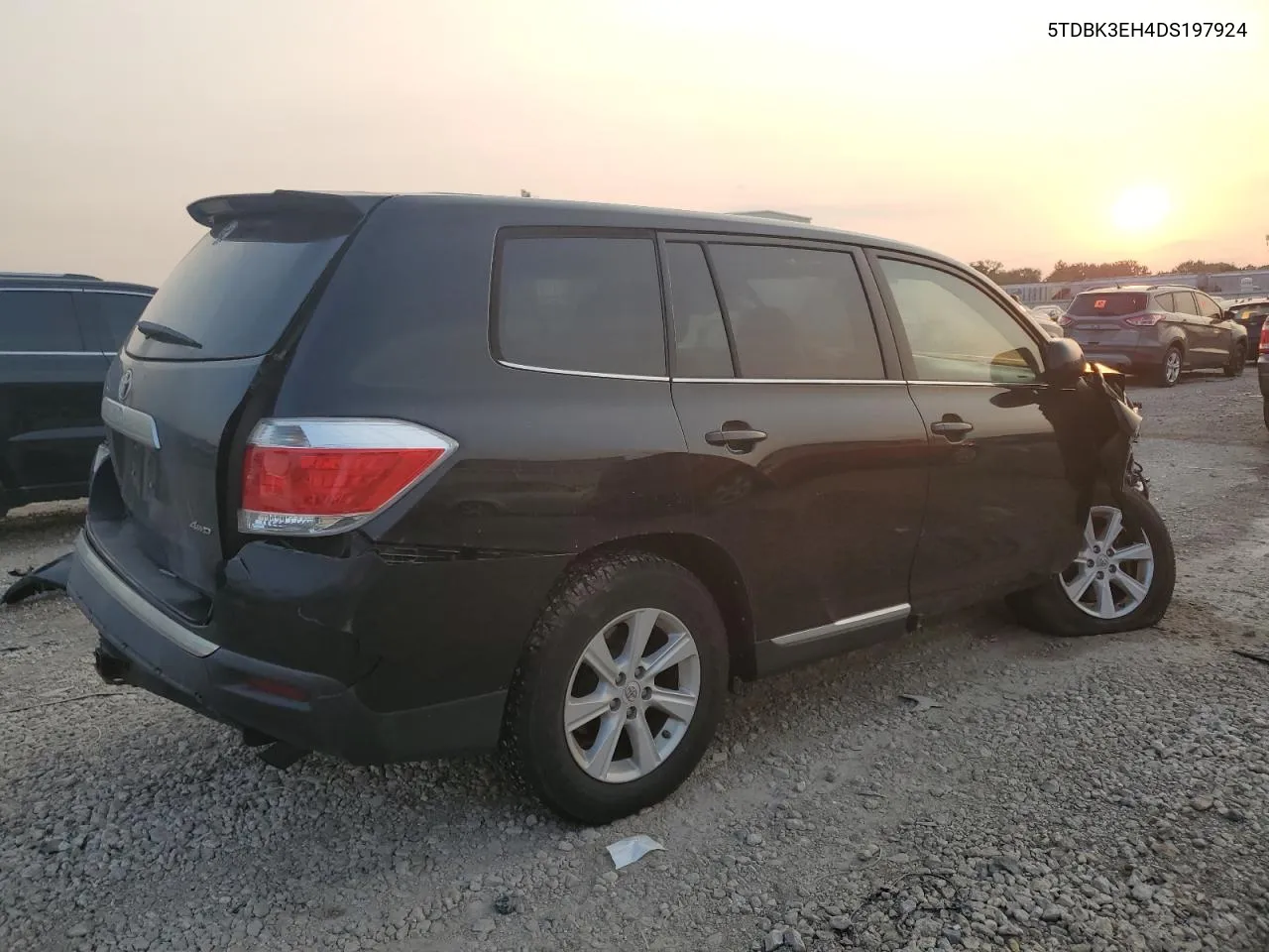 2013 Toyota Highlander Base VIN: 5TDBK3EH4DS197924 Lot: 62788234