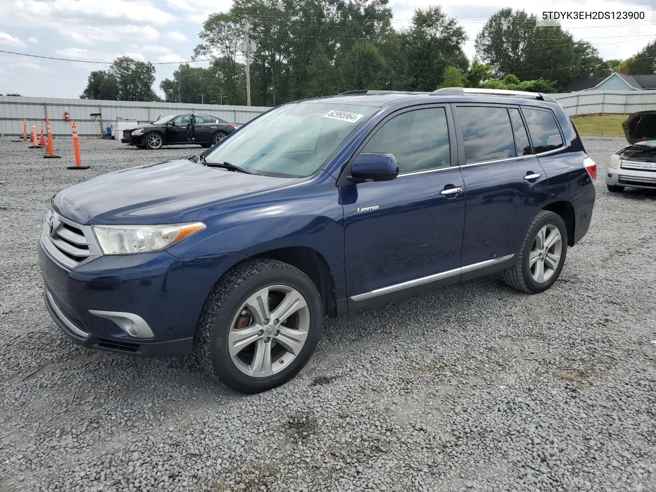 2013 Toyota Highlander Limited VIN: 5TDYK3EH2DS123900 Lot: 62995964