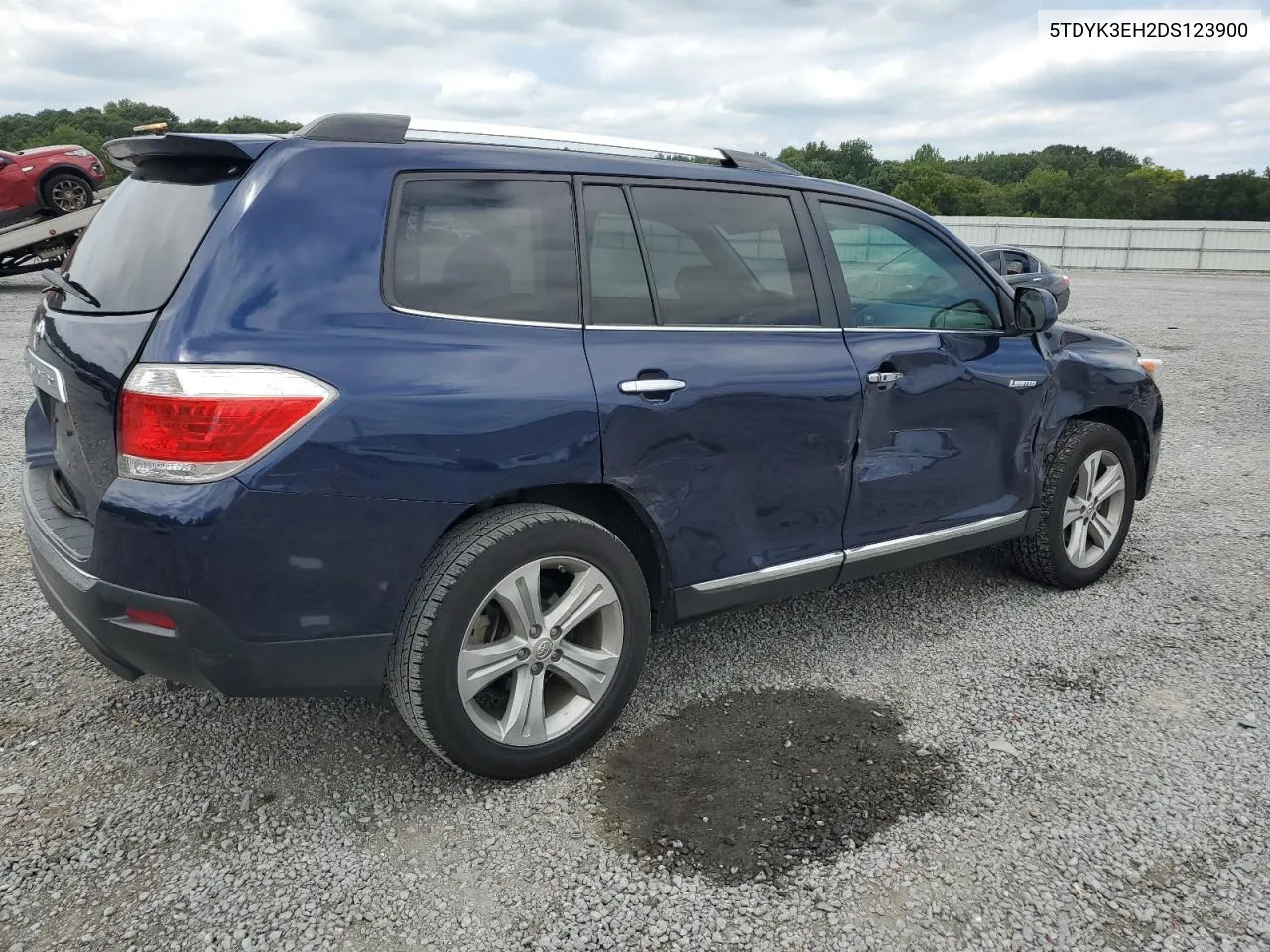 2013 Toyota Highlander Limited VIN: 5TDYK3EH2DS123900 Lot: 62995964