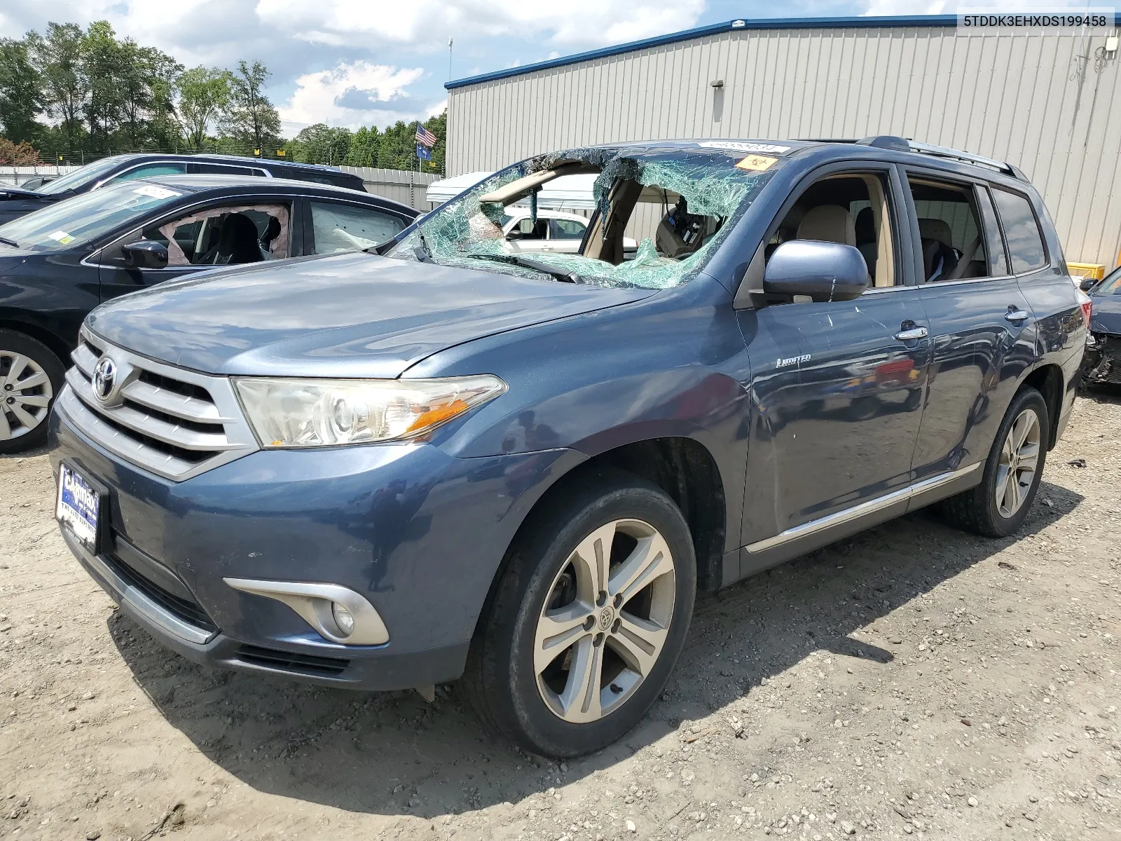 2013 Toyota Highlander Limited VIN: 5TDDK3EHXDS199458 Lot: 64555034