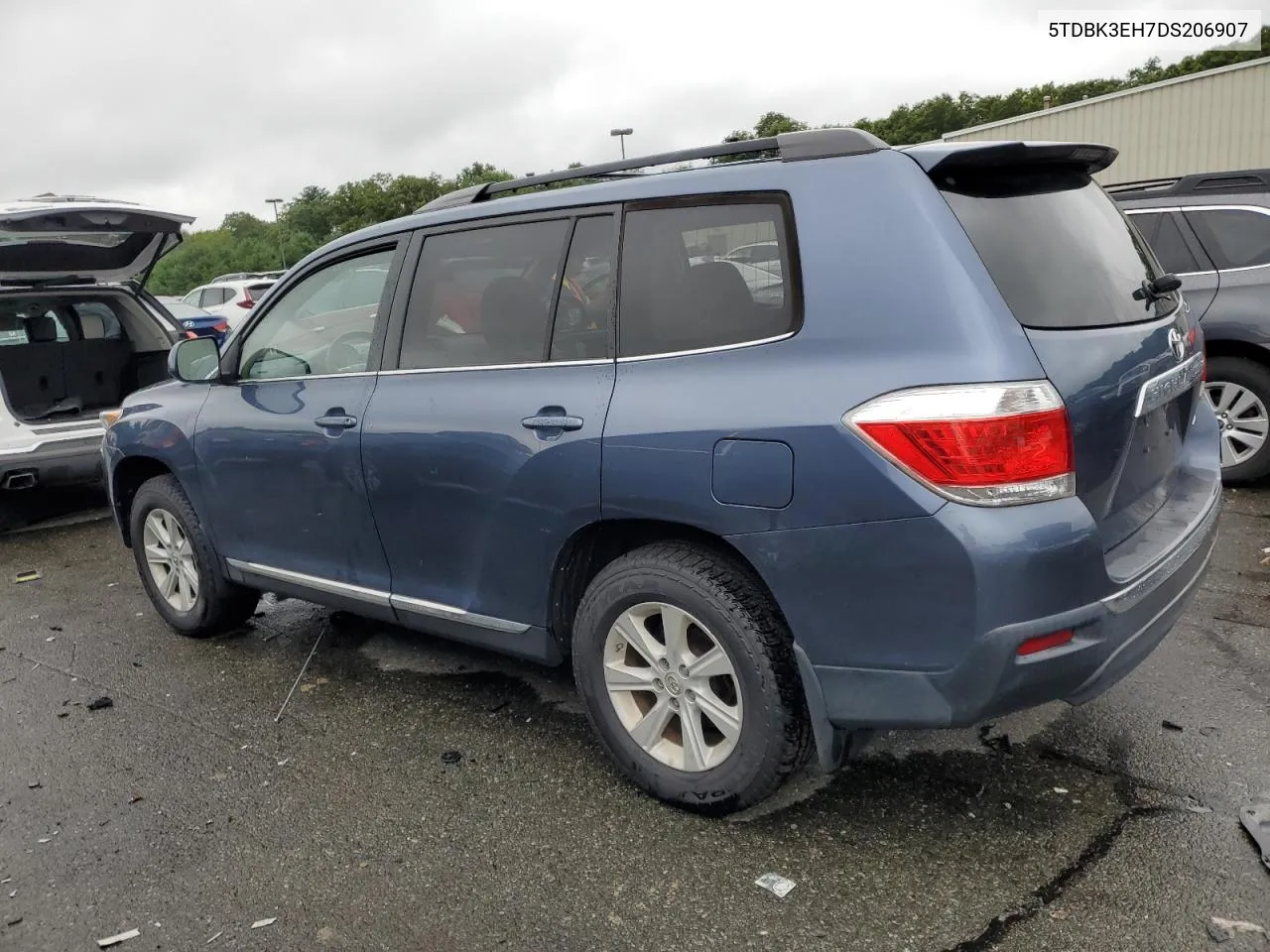 2013 Toyota Highlander Base VIN: 5TDBK3EH7DS206907 Lot: 66382384