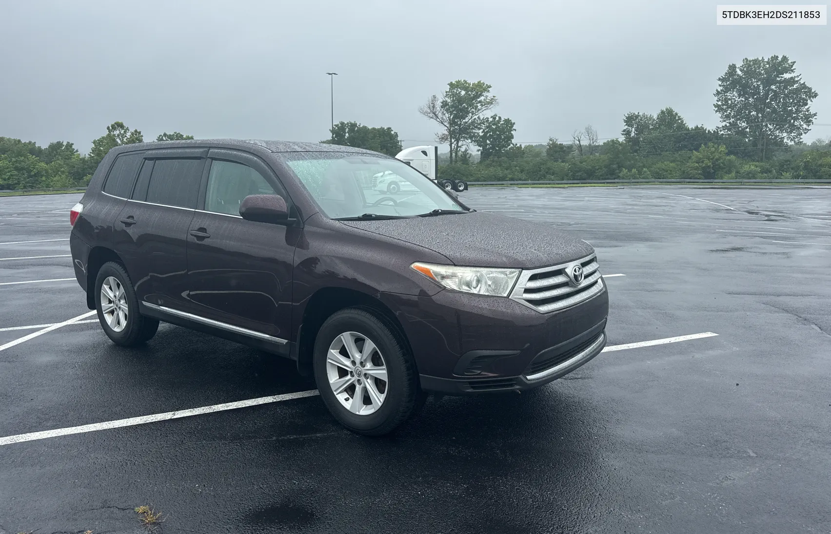 2013 Toyota Highlander Base VIN: 5TDBK3EH2DS211853 Lot: 66776054