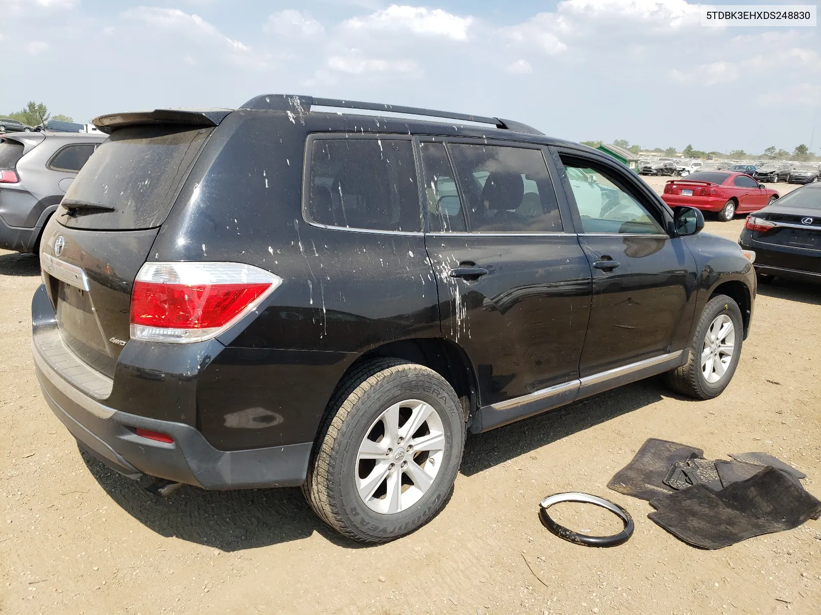 2013 Toyota Highlander Base VIN: 5TDBK3EHXDS248830 Lot: 67160754