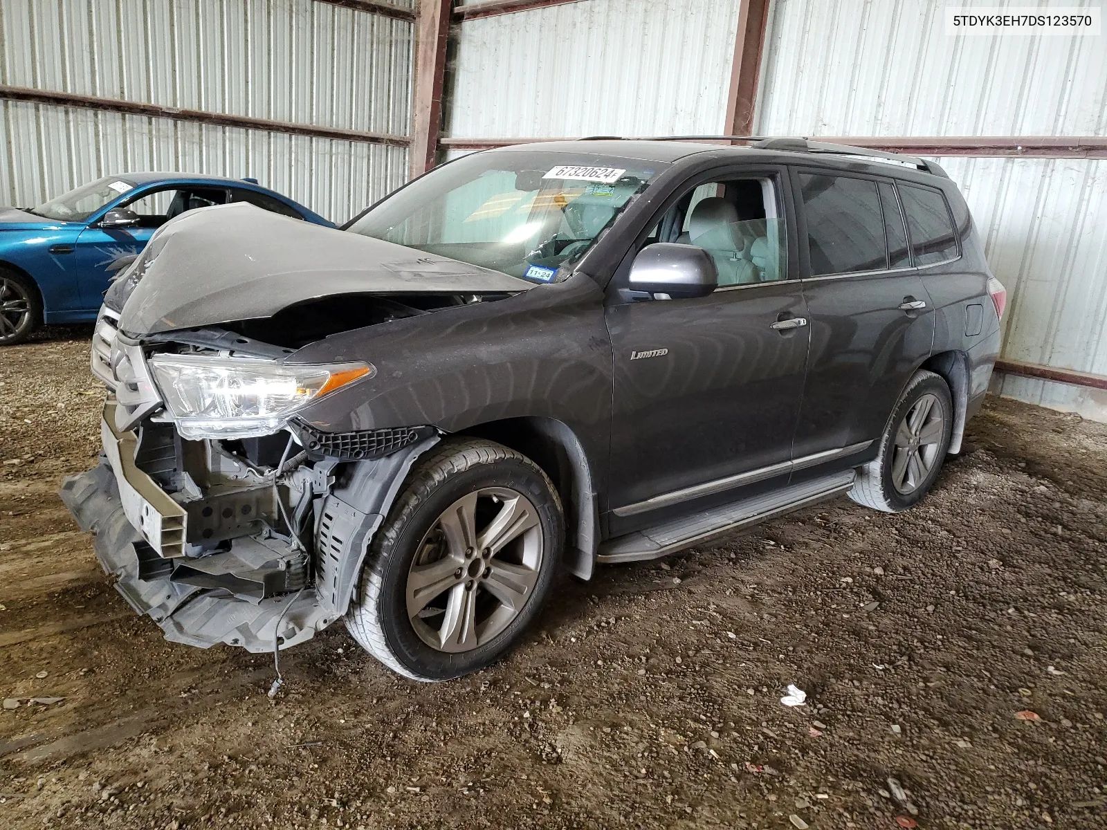 2013 Toyota Highlander Limited VIN: 5TDYK3EH7DS123570 Lot: 67320624