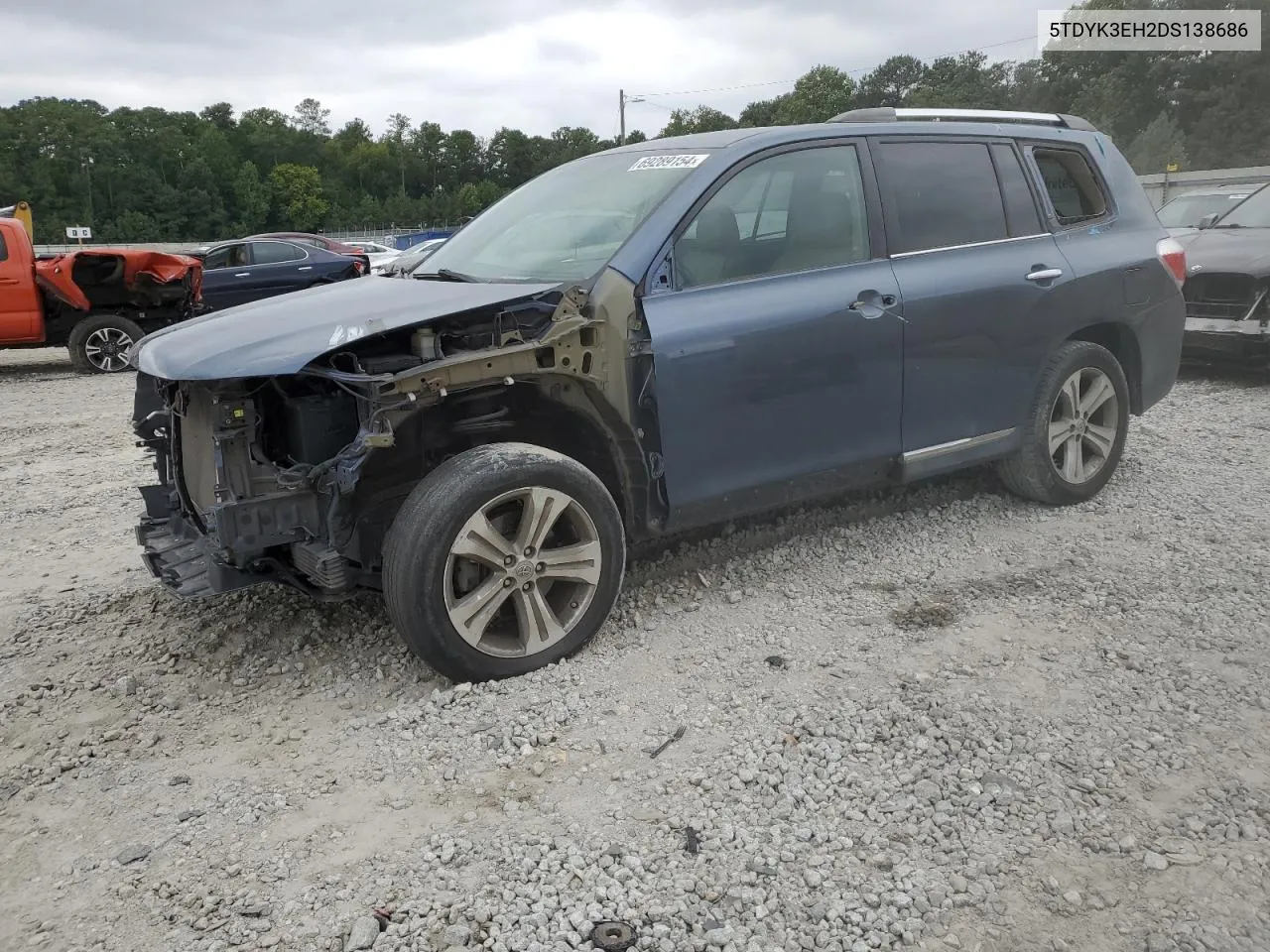 5TDYK3EH2DS138686 2013 Toyota Highlander Limited