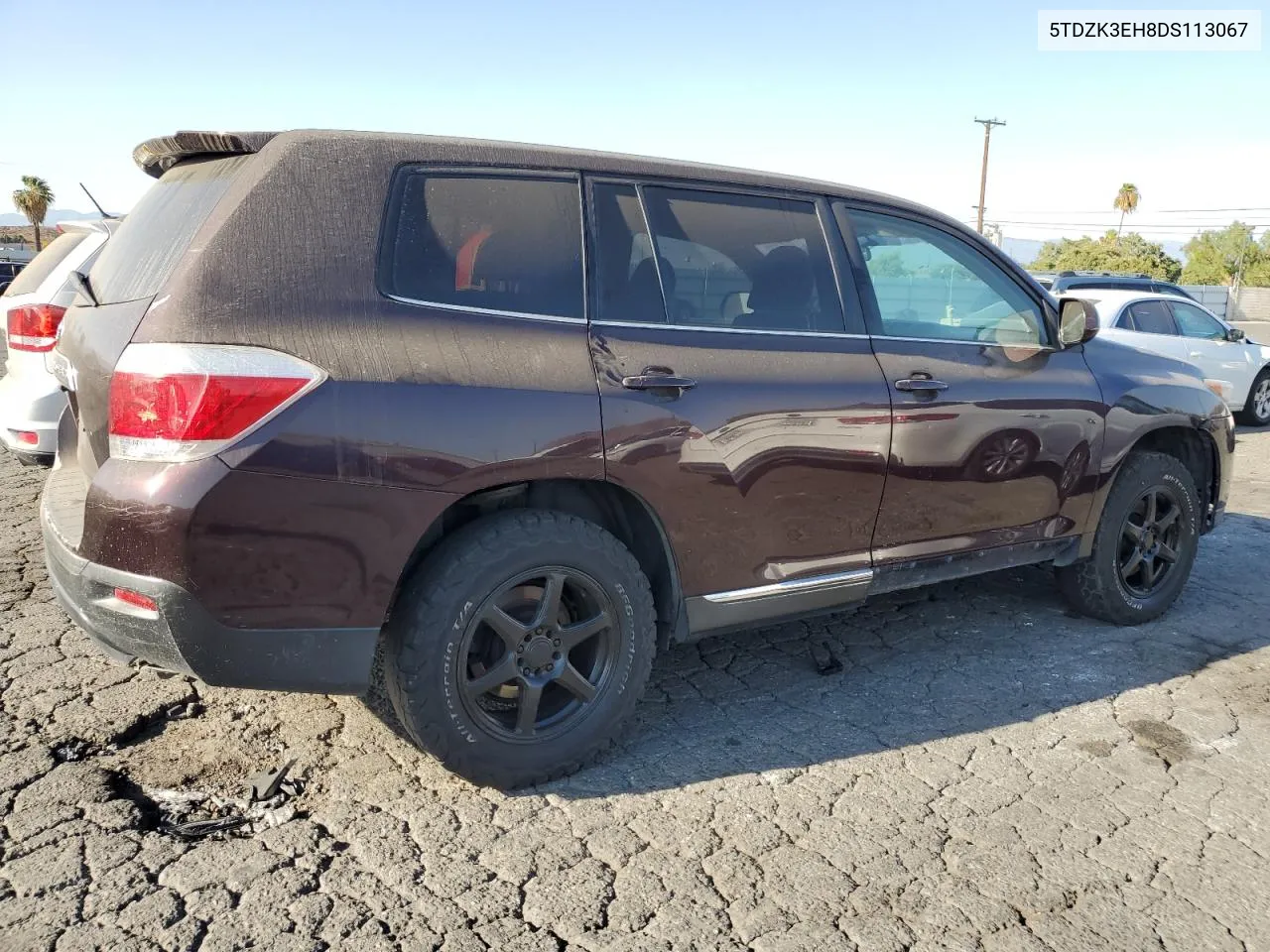 2013 Toyota Highlander Base VIN: 5TDZK3EH8DS113067 Lot: 70133664