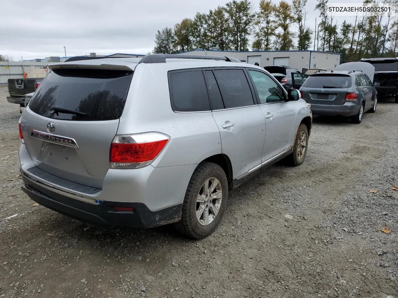 2013 Toyota Highlander Base VIN: 5TDZA3EH5DS032501 Lot: 70807044