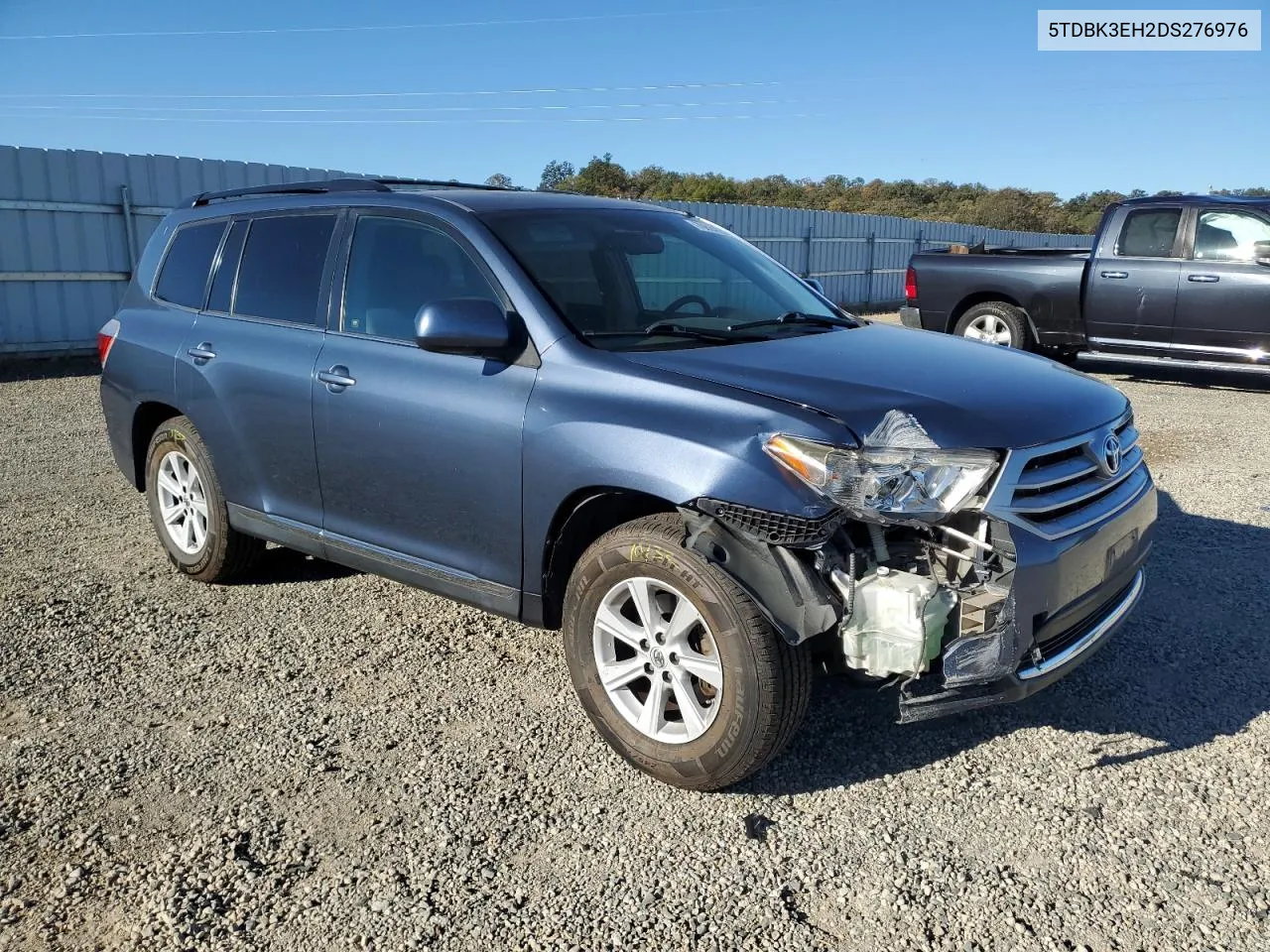 2013 Toyota Highlander Base VIN: 5TDBK3EH2DS276976 Lot: 70884814