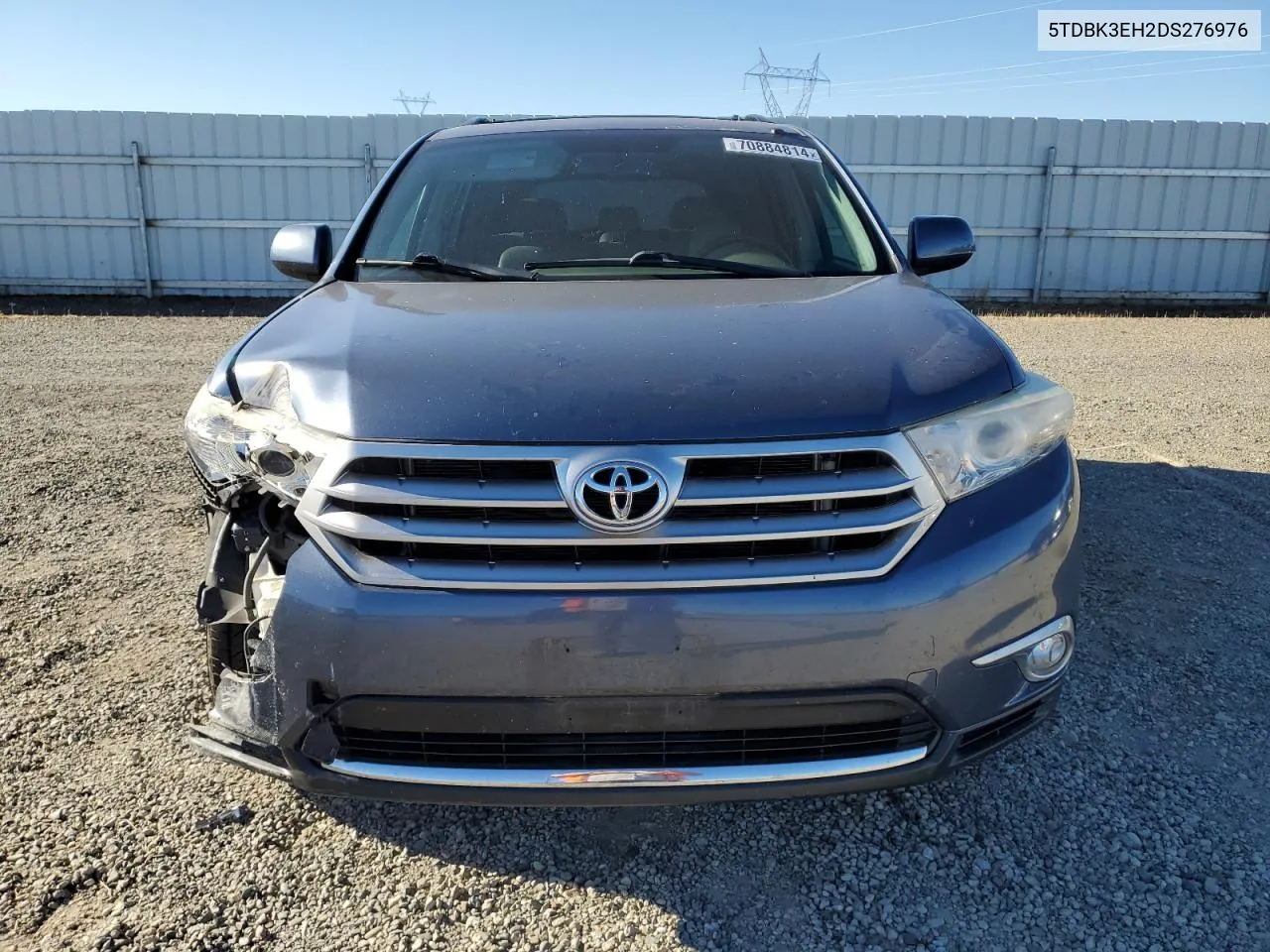 2013 Toyota Highlander Base VIN: 5TDBK3EH2DS276976 Lot: 70884814