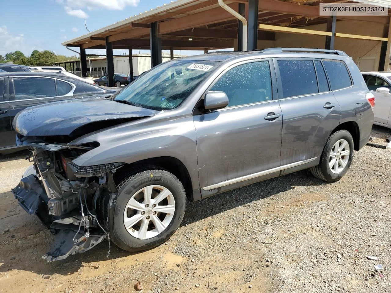 5TDZK3EH0DS125343 2013 Toyota Highlander Base