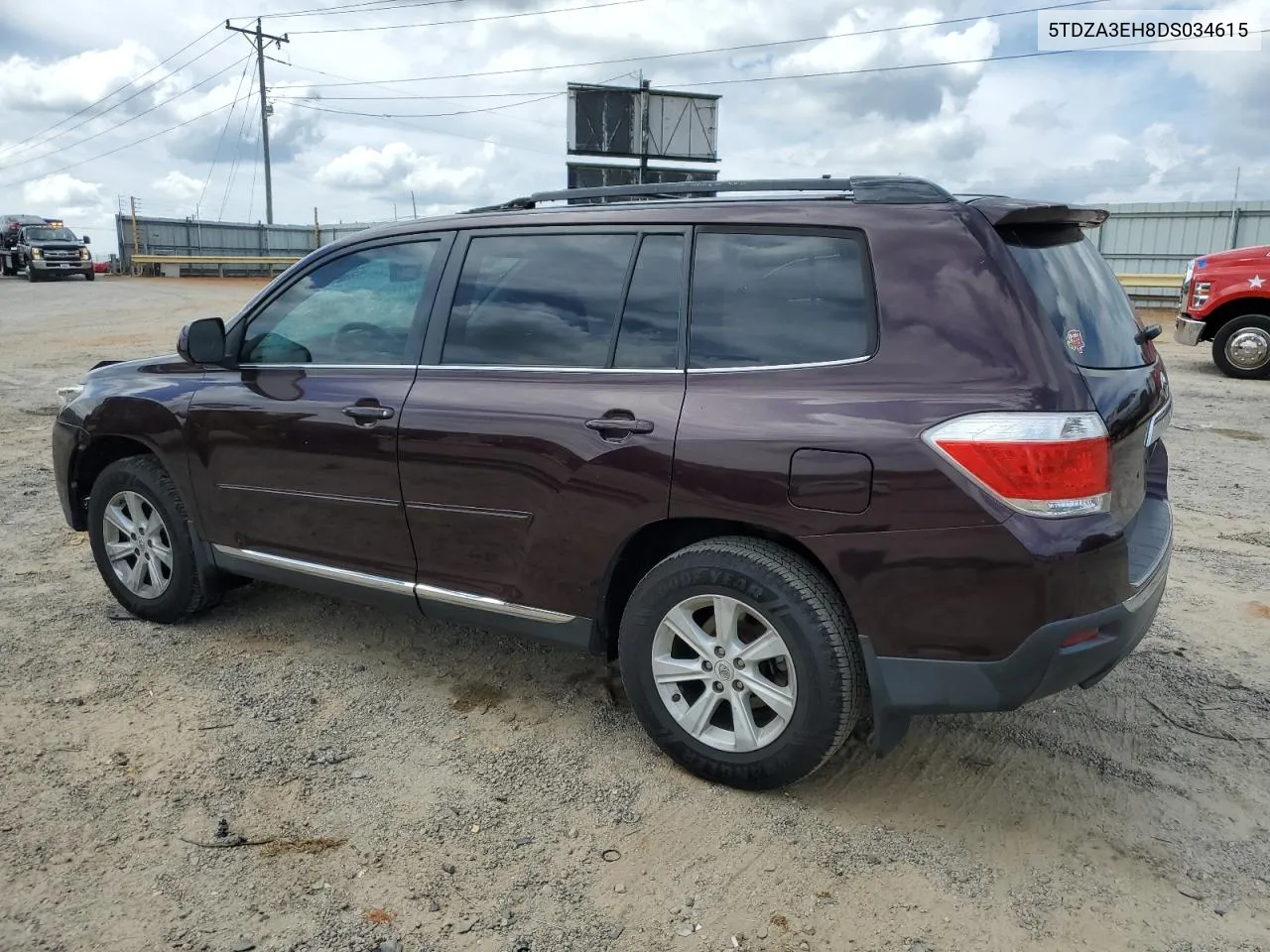 2013 Toyota Highlander Base VIN: 5TDZA3EH8DS034615 Lot: 71157914