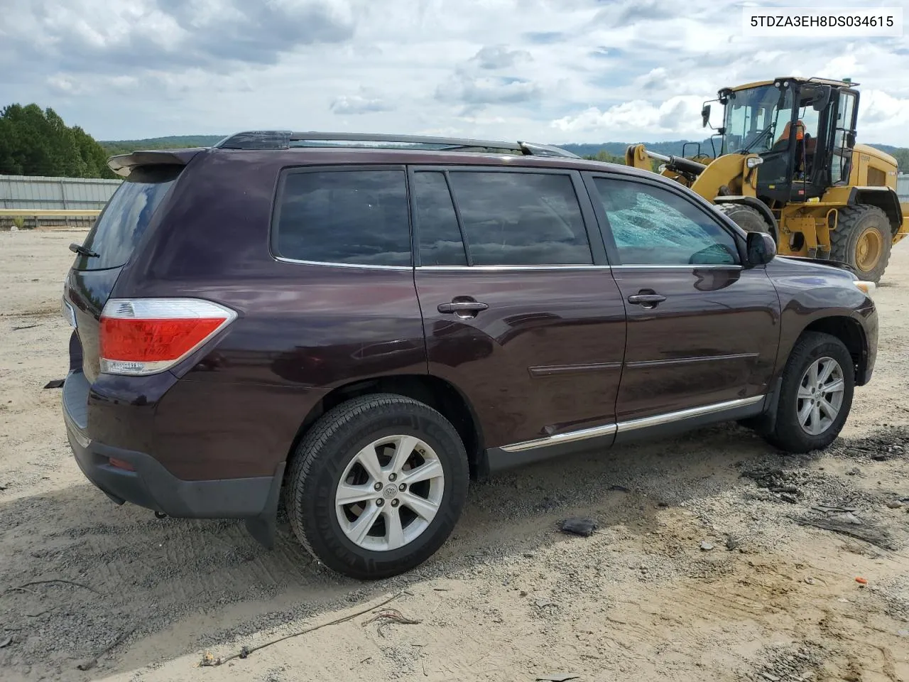 2013 Toyota Highlander Base VIN: 5TDZA3EH8DS034615 Lot: 71157914