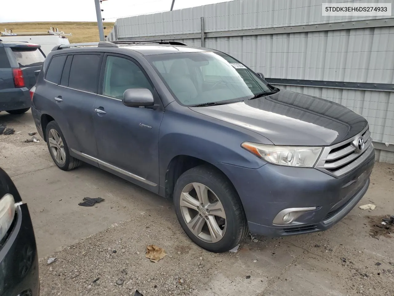 2013 Toyota Highlander Limited VIN: 5TDDK3EH6DS274933 Lot: 71313824