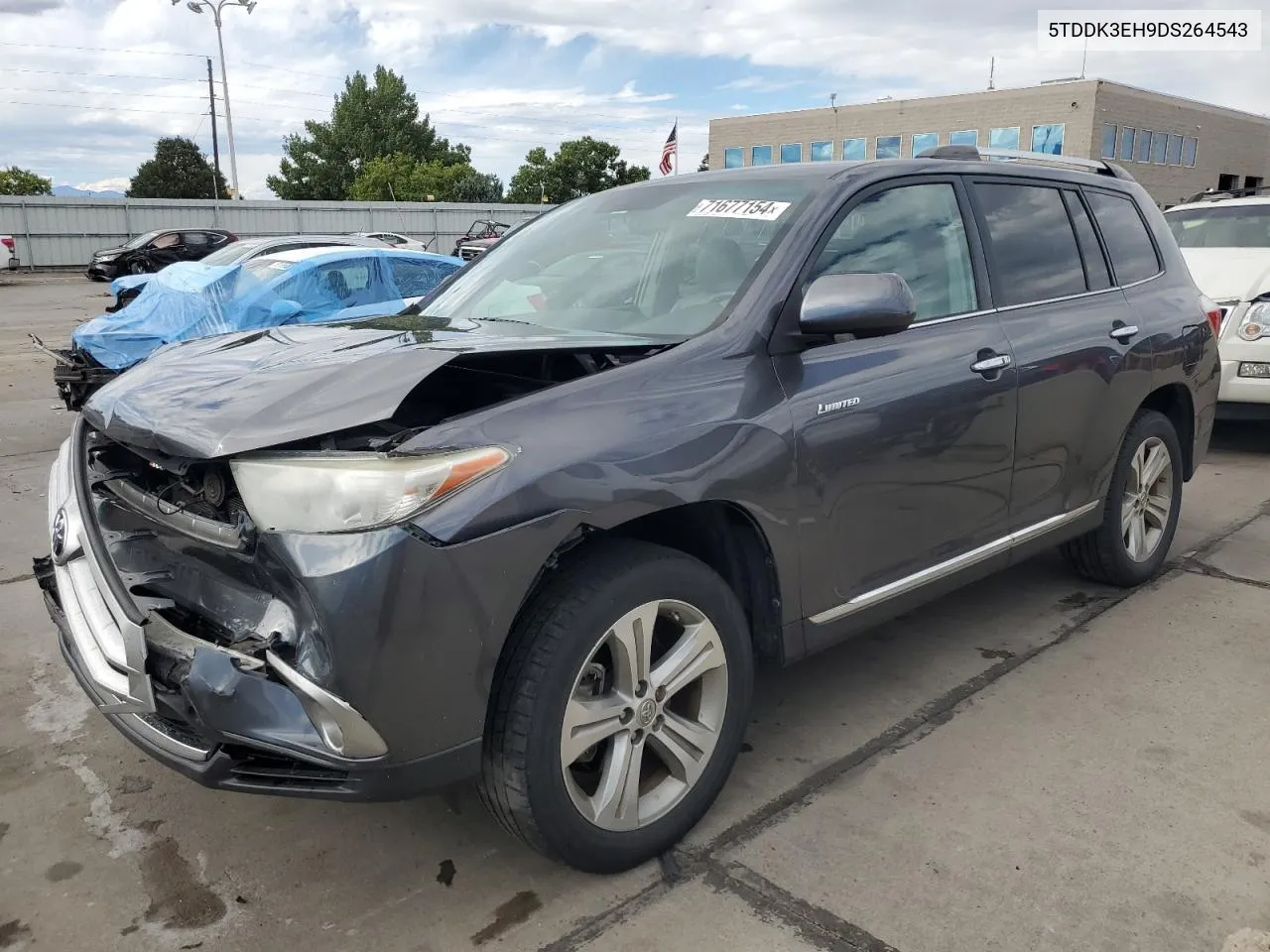 2013 Toyota Highlander Limited VIN: 5TDDK3EH9DS264543 Lot: 71677154