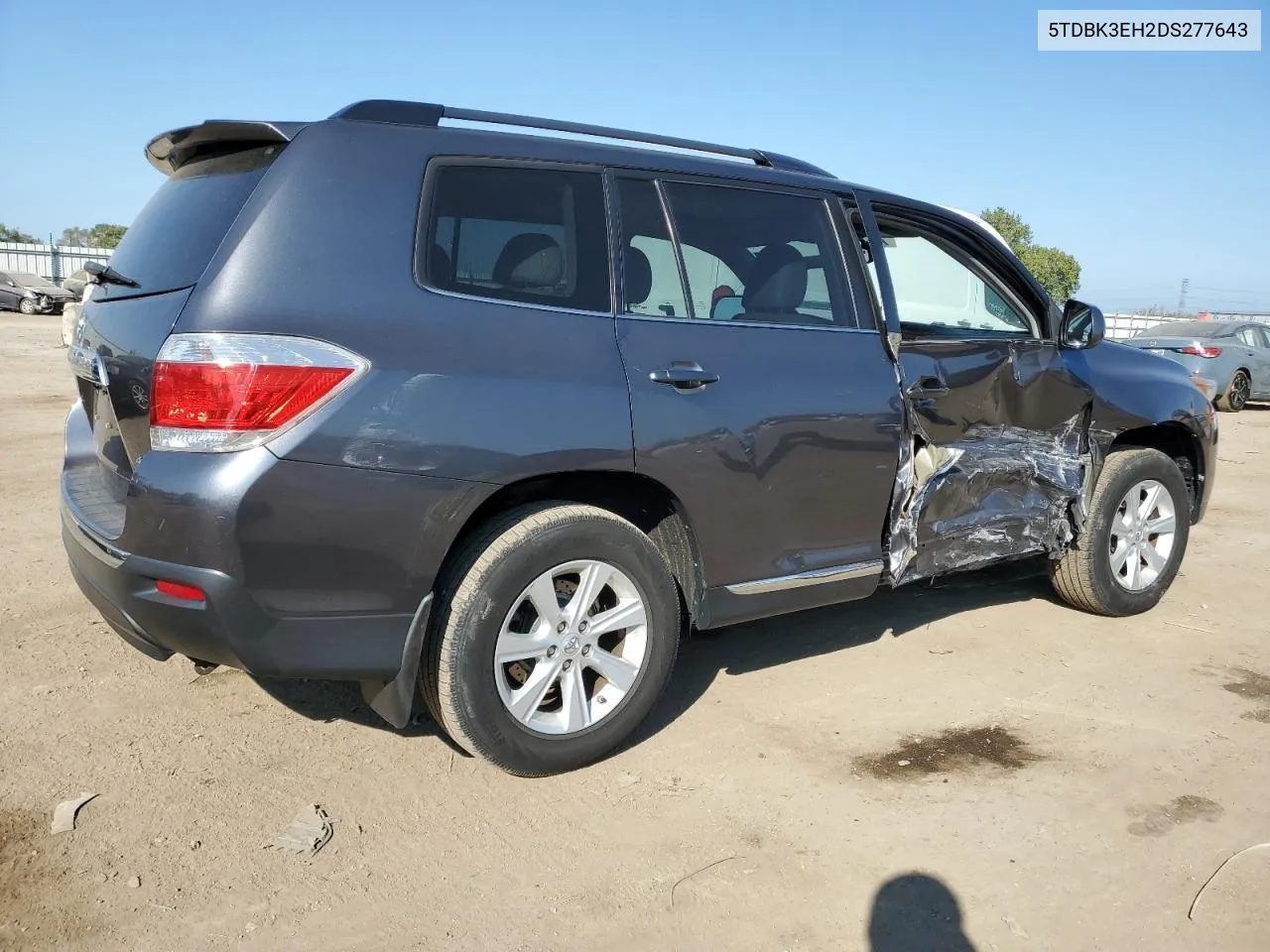 2013 Toyota Highlander Base VIN: 5TDBK3EH2DS277643 Lot: 71934484