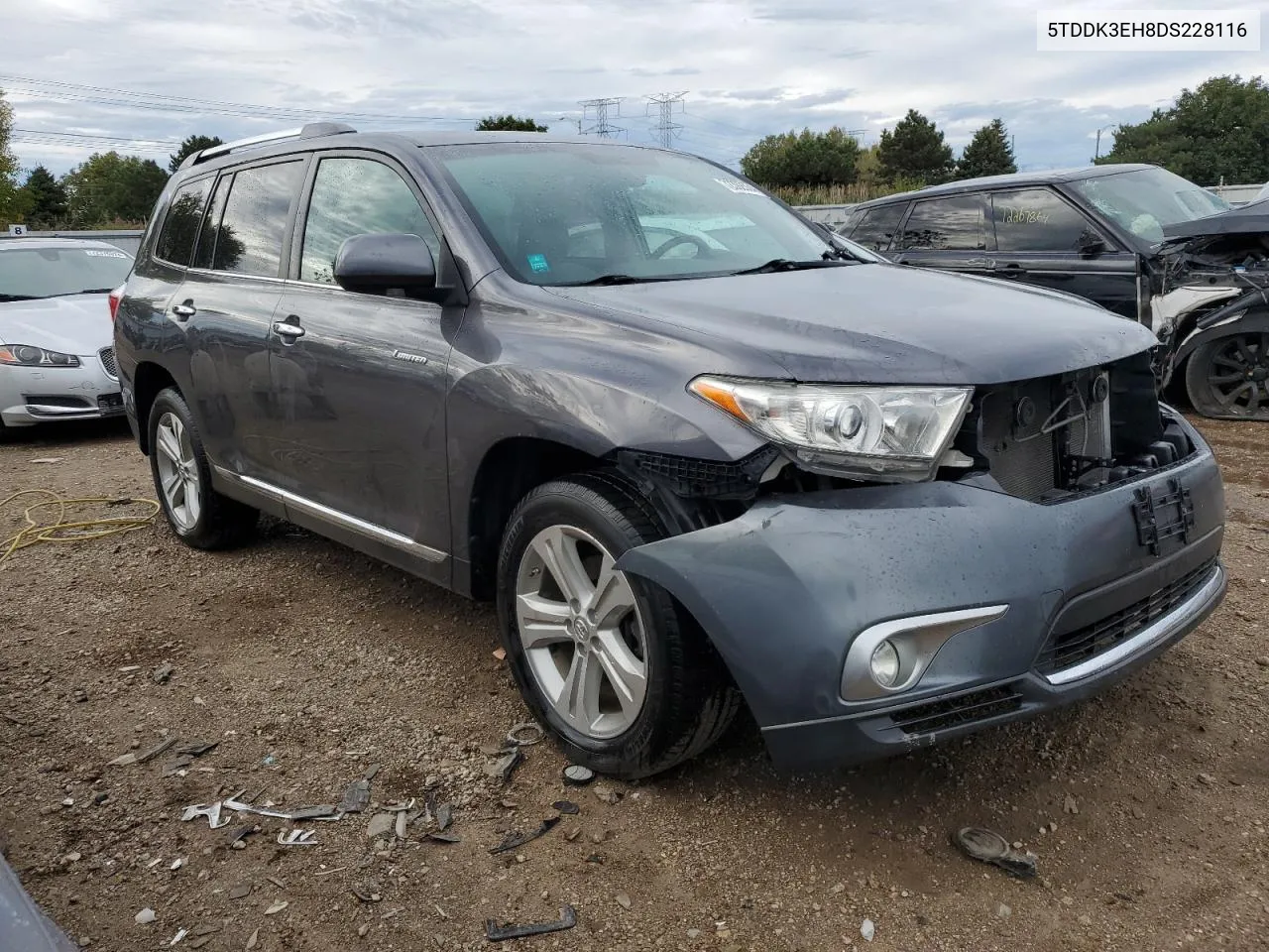 2013 Toyota Highlander Limited VIN: 5TDDK3EH8DS228116 Lot: 72392534