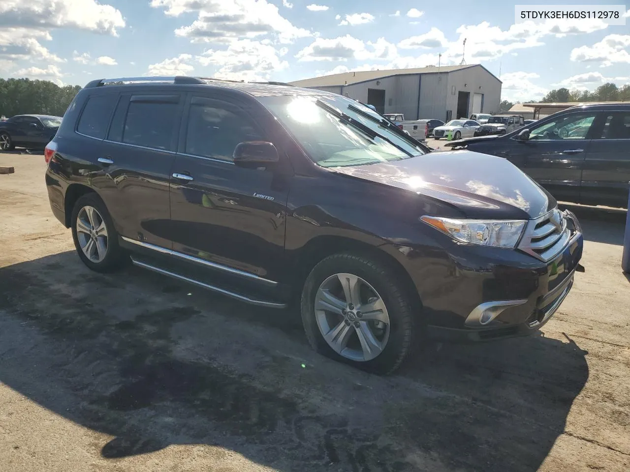 5TDYK3EH6DS112978 2013 Toyota Highlander Limited