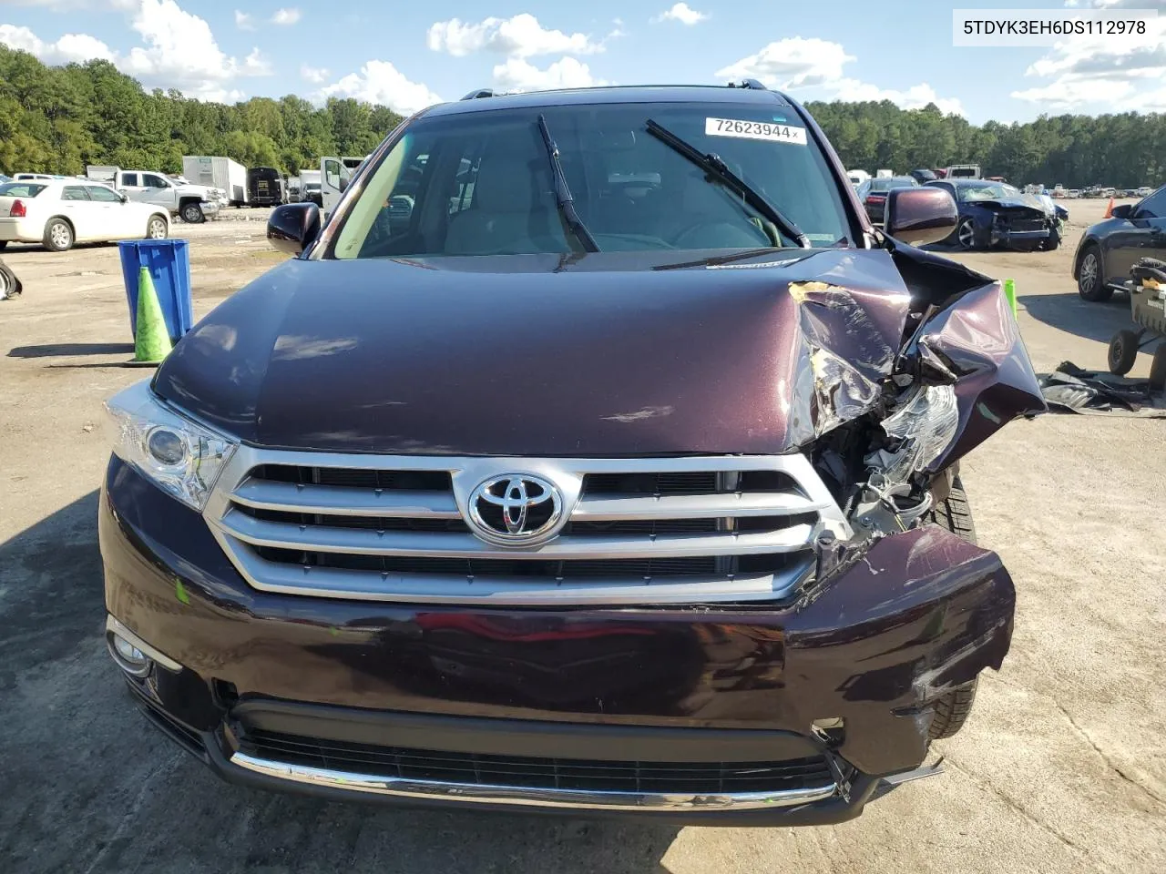 5TDYK3EH6DS112978 2013 Toyota Highlander Limited