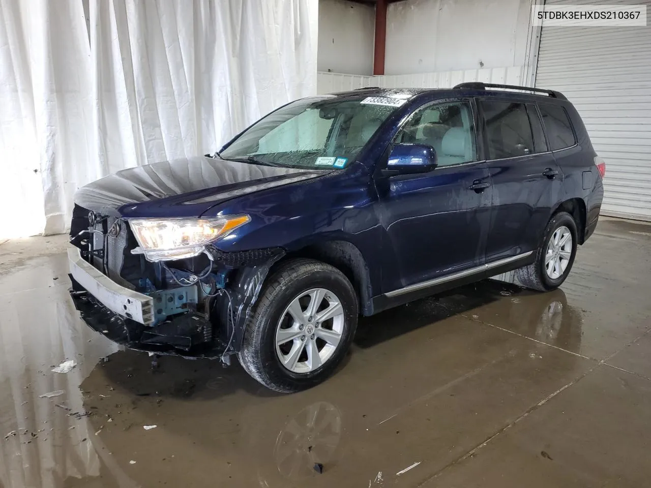 2013 Toyota Highlander Base VIN: 5TDBK3EHXDS210367 Lot: 73382904