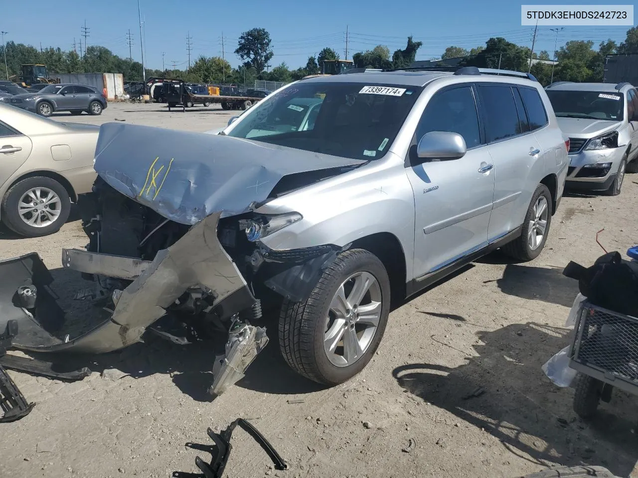 2013 Toyota Highlander Limited VIN: 5TDDK3EH0DS242723 Lot: 73397174