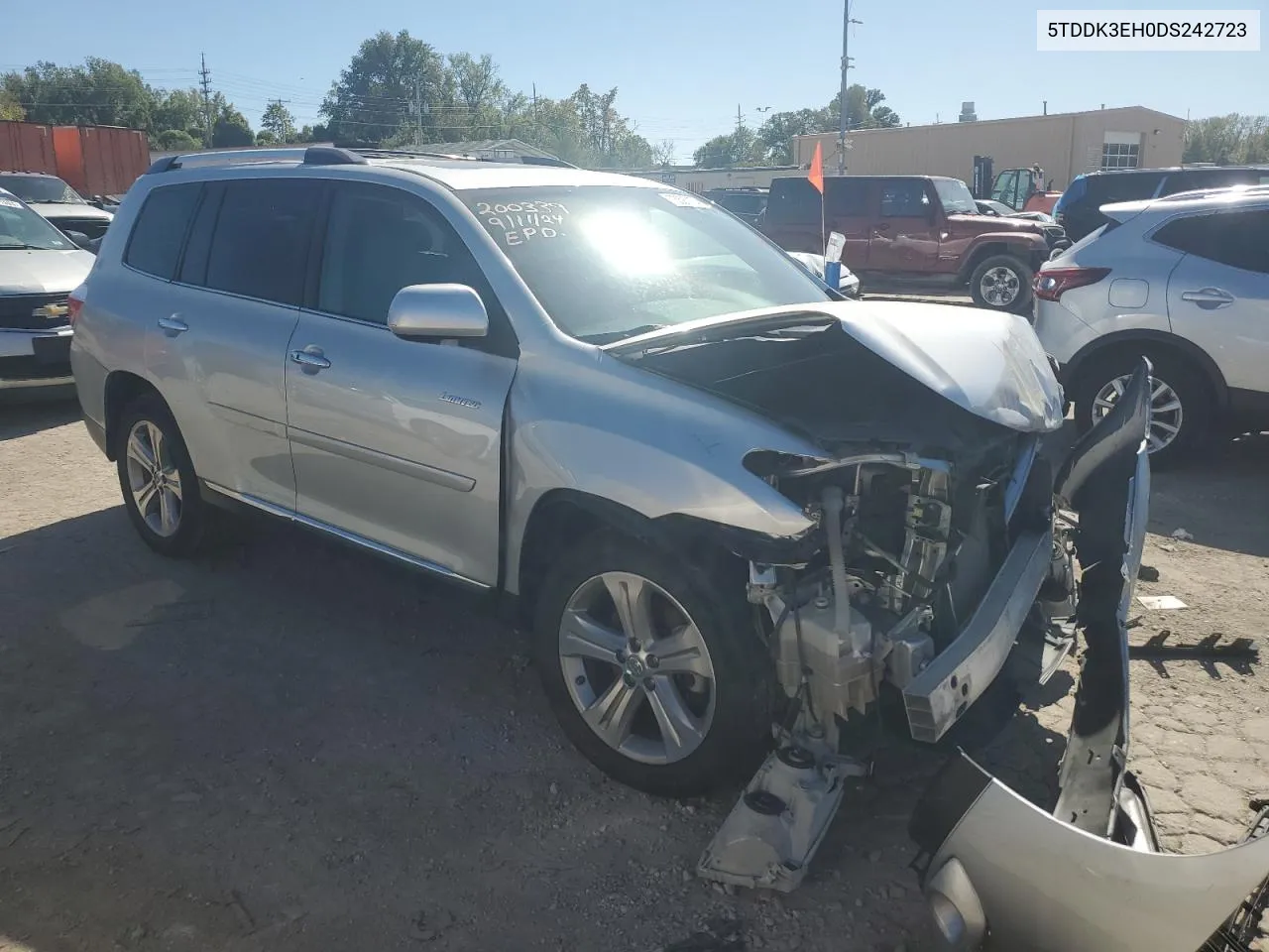 2013 Toyota Highlander Limited VIN: 5TDDK3EH0DS242723 Lot: 73397174