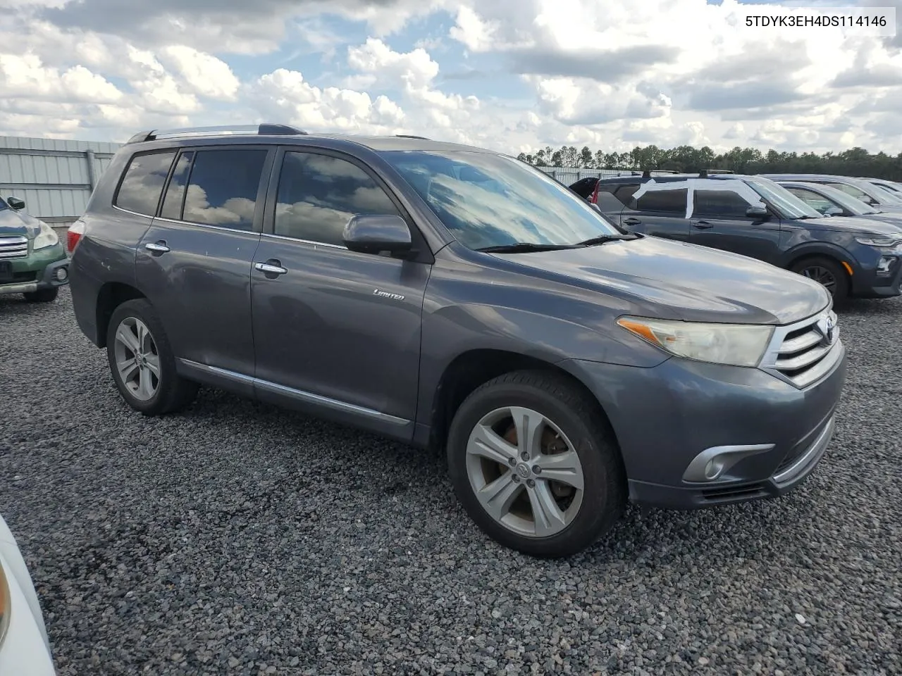 5TDYK3EH4DS114146 2013 Toyota Highlander Limited