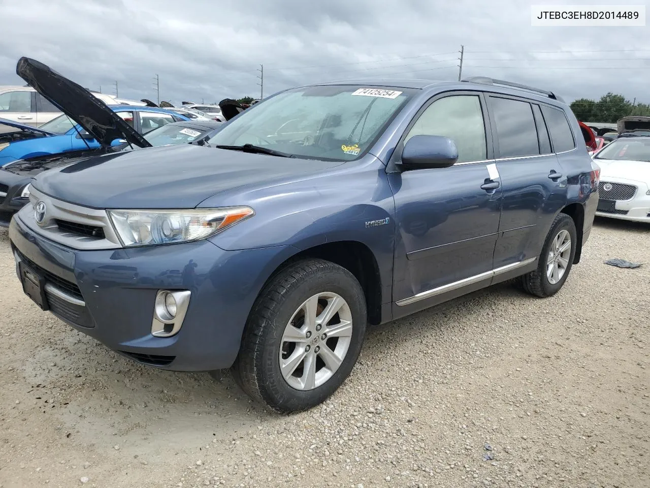 2013 Toyota Highlander Hybrid VIN: JTEBC3EH8D2014489 Lot: 74125254