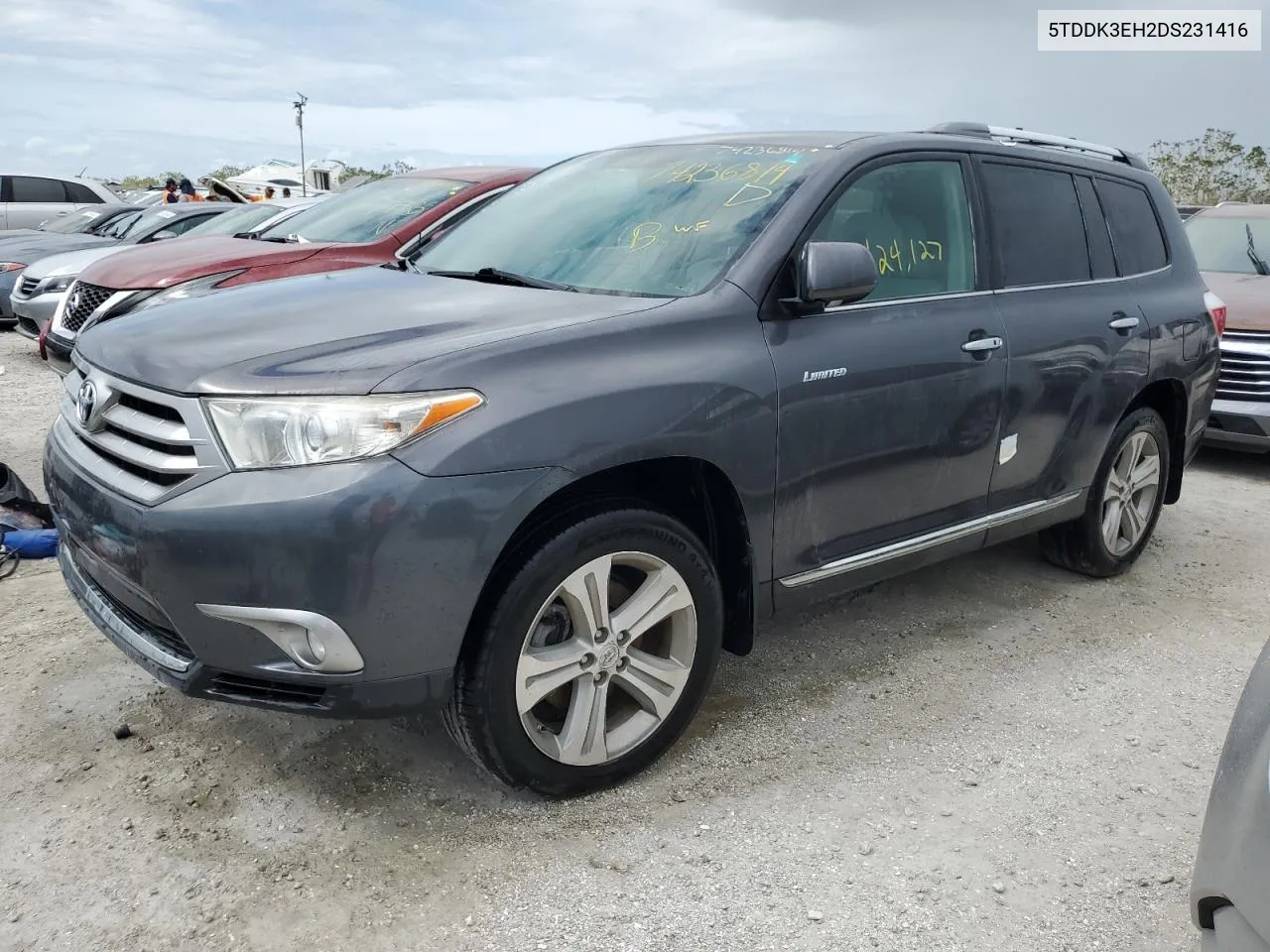 2013 Toyota Highlander Limited VIN: 5TDDK3EH2DS231416 Lot: 74236814