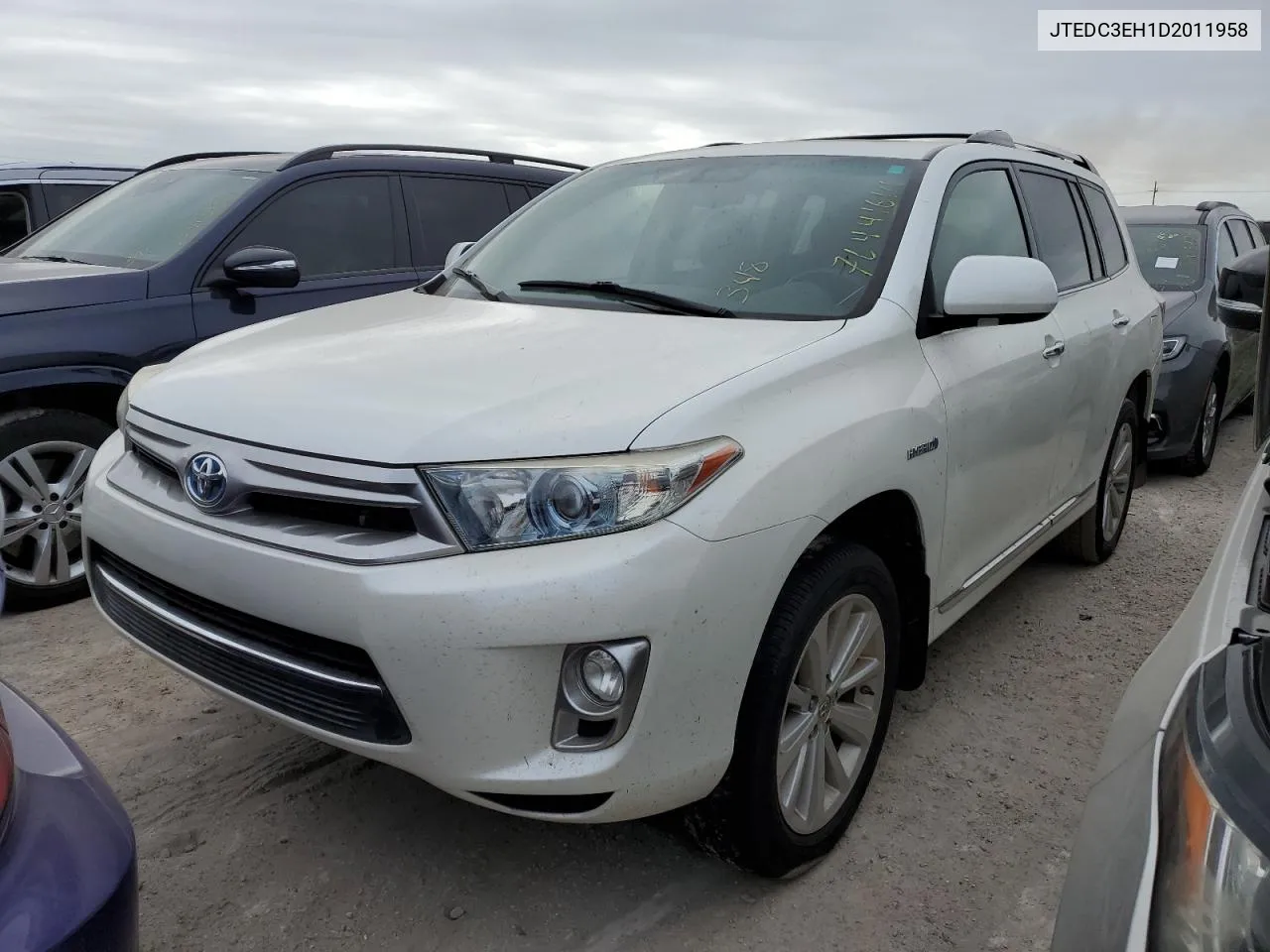 JTEDC3EH1D2011958 2013 Toyota Highlander Hybrid Limited