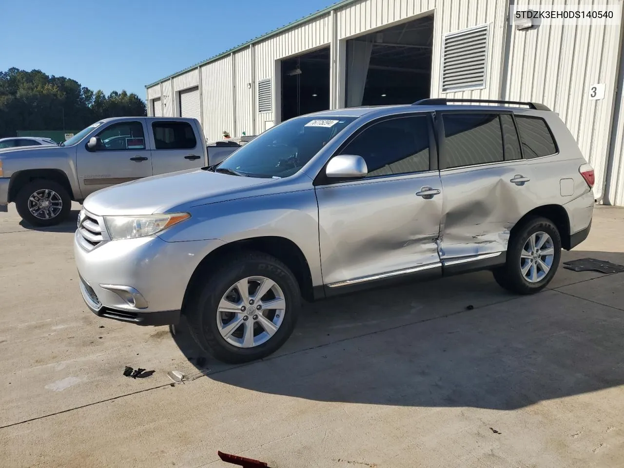 2013 Toyota Highlander Base VIN: 5TDZK3EH0DS140540 Lot: 76775294