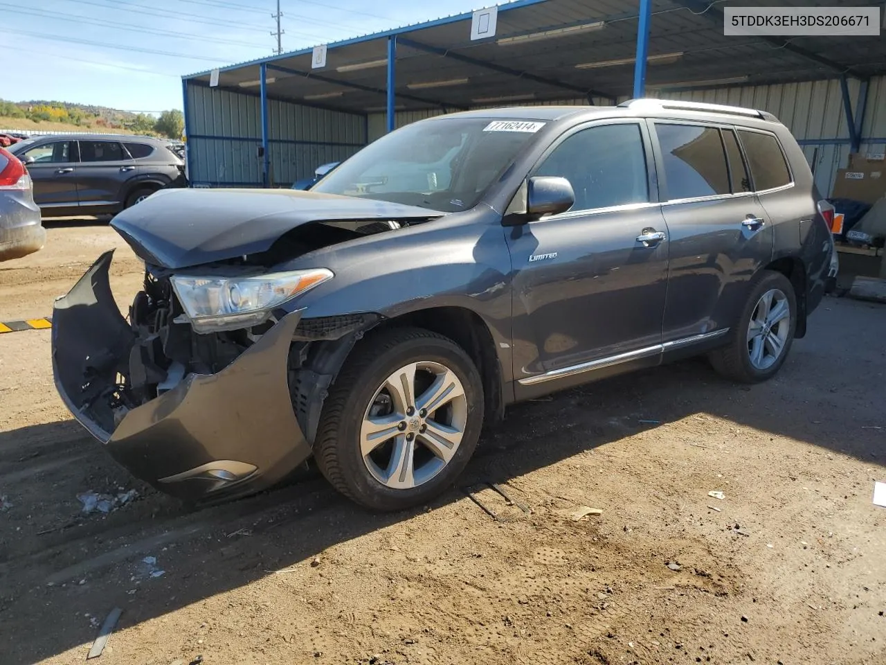 2013 Toyota Highlander Limited VIN: 5TDDK3EH3DS206671 Lot: 77162414