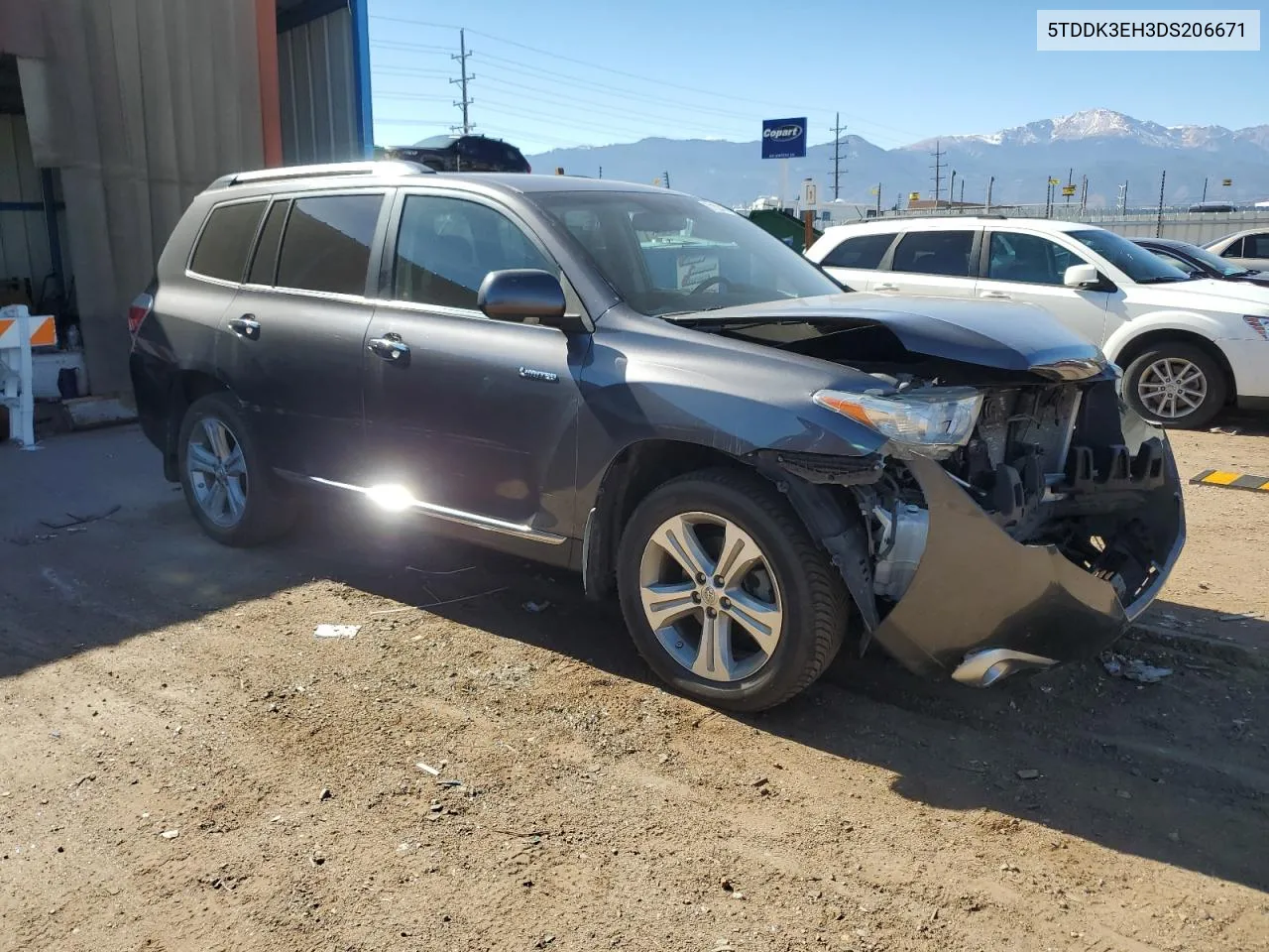 2013 Toyota Highlander Limited VIN: 5TDDK3EH3DS206671 Lot: 77162414