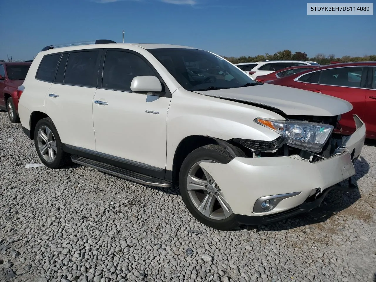 2013 Toyota Highlander Limited VIN: 5TDYK3EH7DS114089 Lot: 77587354