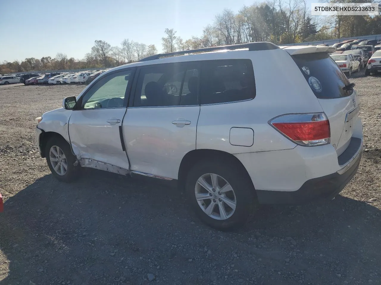 2013 Toyota Highlander Base VIN: 5TDBK3EHXDS233633 Lot: 77617204