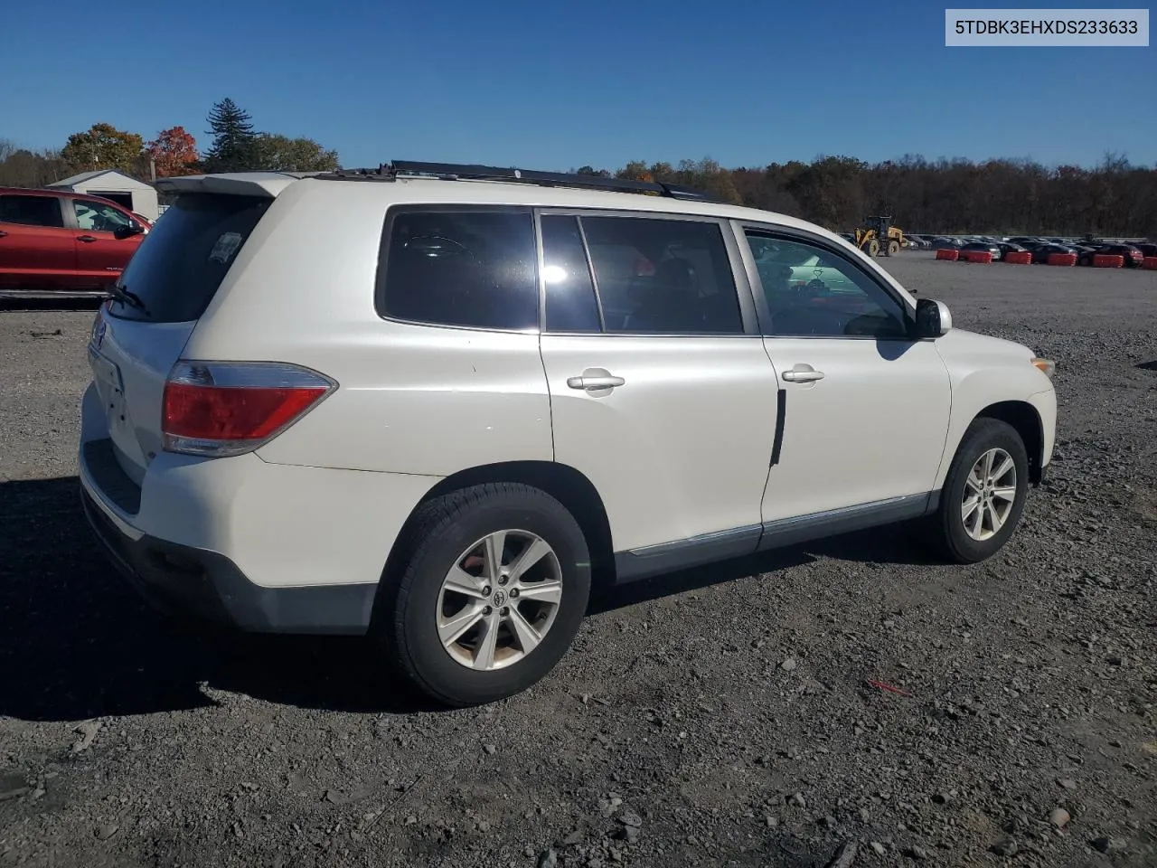 2013 Toyota Highlander Base VIN: 5TDBK3EHXDS233633 Lot: 77617204