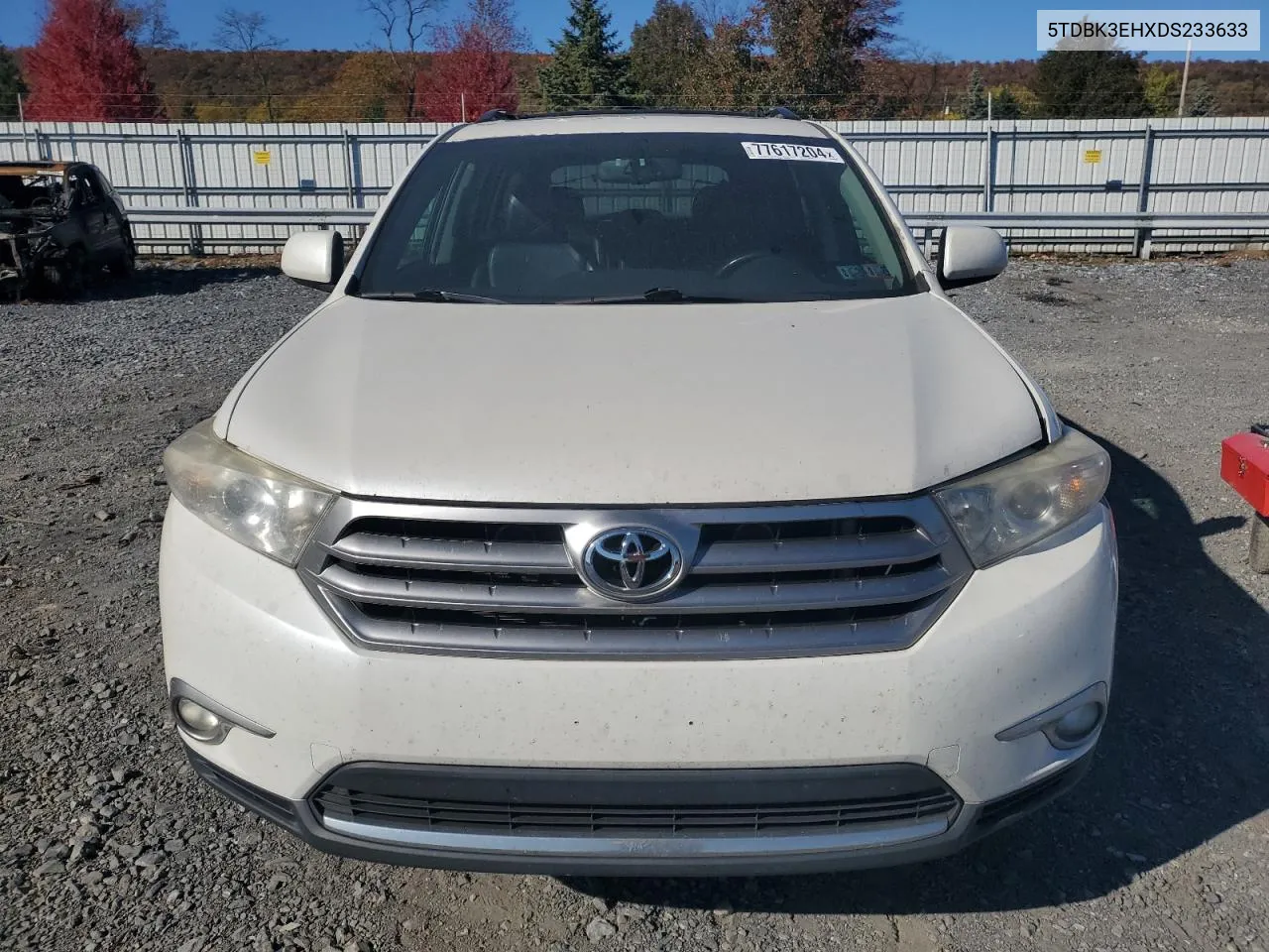 2013 Toyota Highlander Base VIN: 5TDBK3EHXDS233633 Lot: 77617204