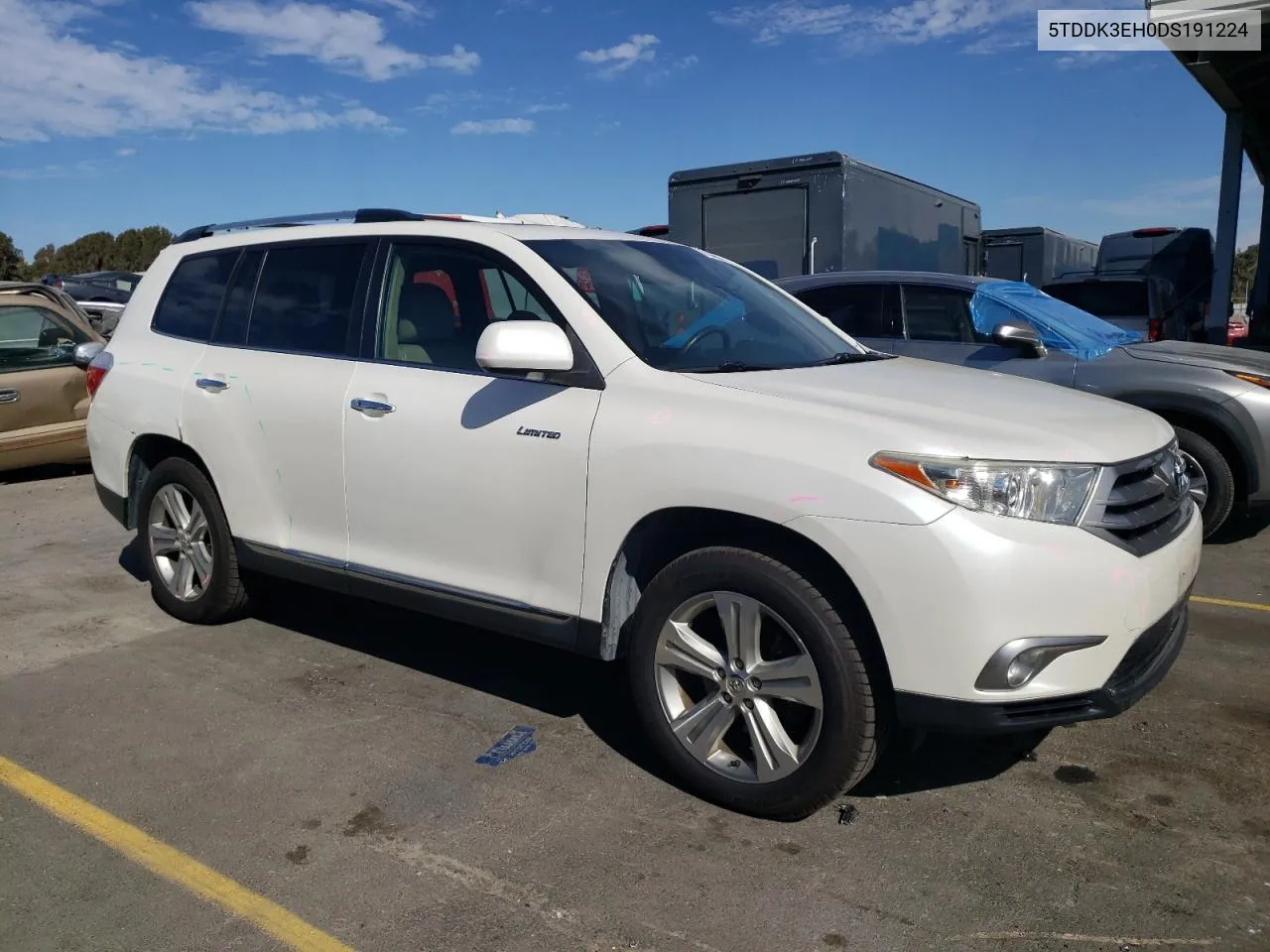 2013 Toyota Highlander Limited VIN: 5TDDK3EH0DS191224 Lot: 77640084