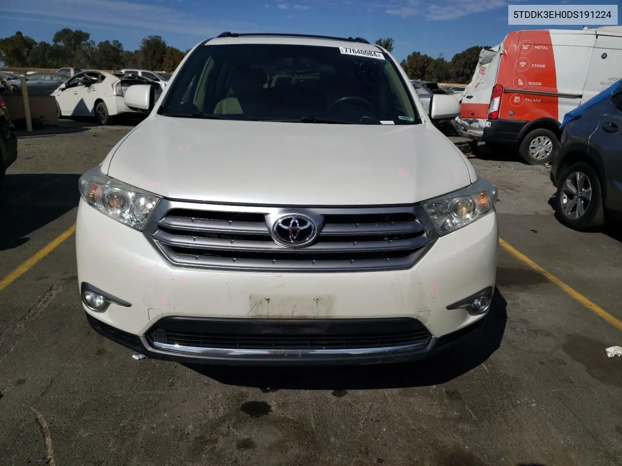 2013 Toyota Highlander Limited VIN: 5TDDK3EH0DS191224 Lot: 77640084