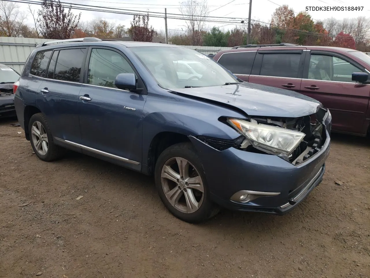 2013 Toyota Highlander Limited VIN: 5TDDK3EH9DS188497 Lot: 77795754