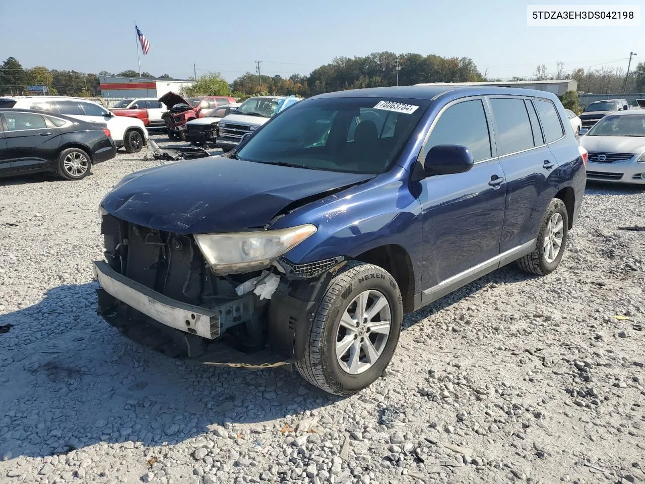 2013 Toyota Highlander Base VIN: 5TDZA3EH3DS042198 Lot: 78083784