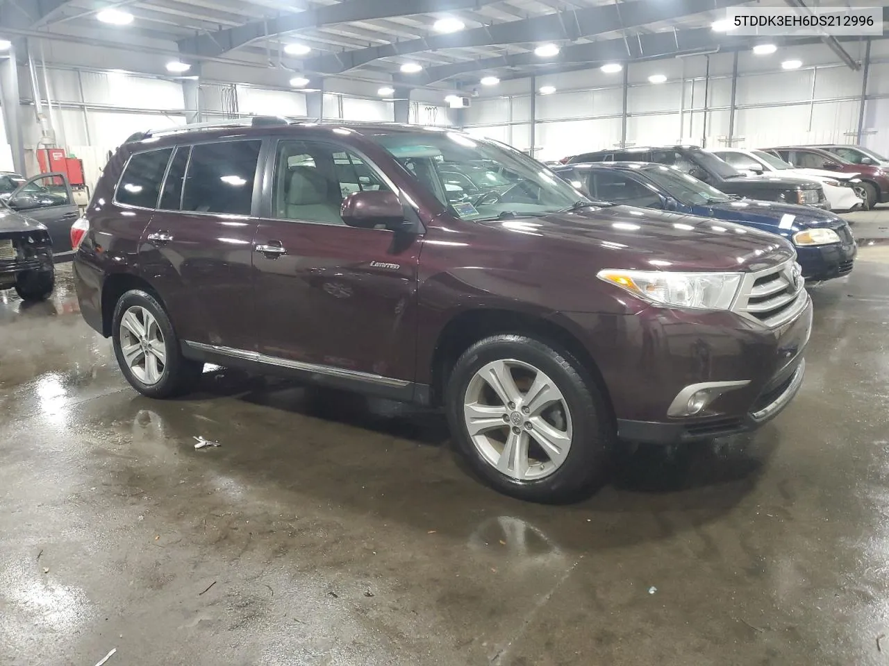 2013 Toyota Highlander Limited VIN: 5TDDK3EH6DS212996 Lot: 78622864