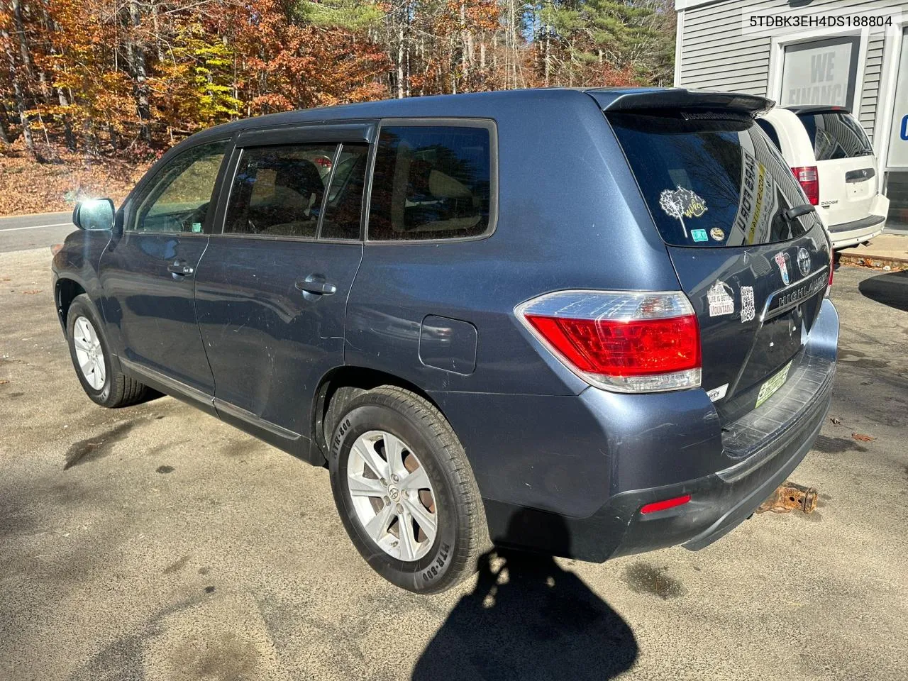 2013 Toyota Highlander VIN: 5TDBK3EH4DS188804 Lot: 78758394