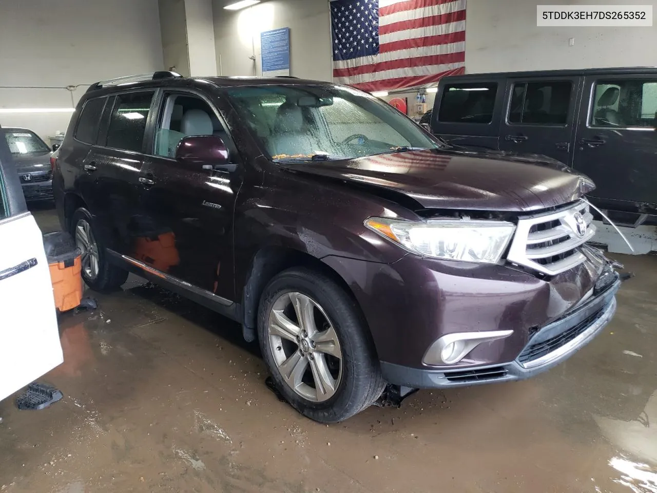 2013 Toyota Highlander Limited VIN: 5TDDK3EH7DS265352 Lot: 78939844